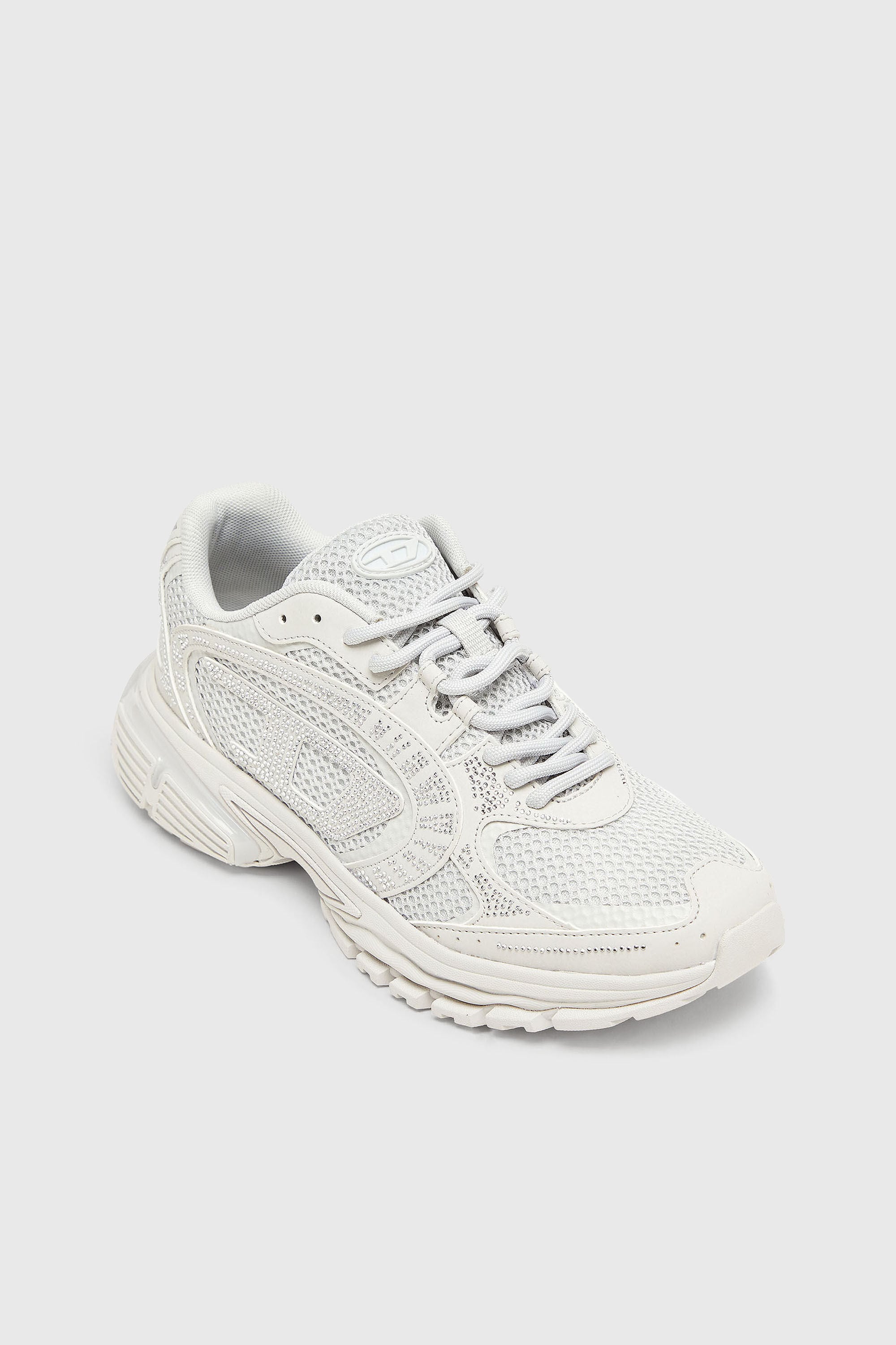 Diesel - S-PRO-V-DENSE LOW W, S-Pro-V-Dense - Zapatillas de malla con cristales Mujer in Blanco - 6