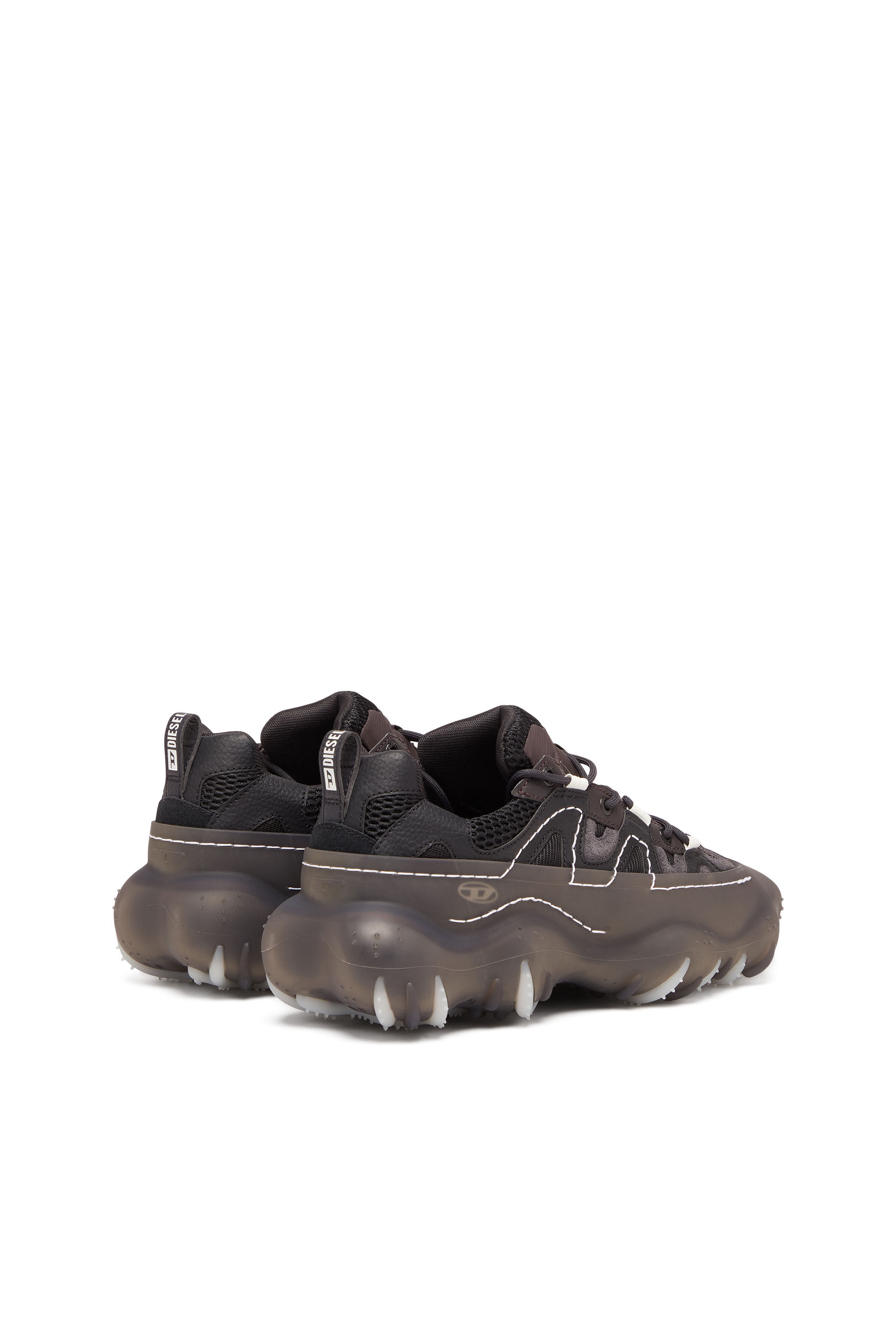 Diesel - S-PROTOTYPE P1 W, Female's S-Prototype P1-Low-top sneakers with rubber overlay in Black - 3