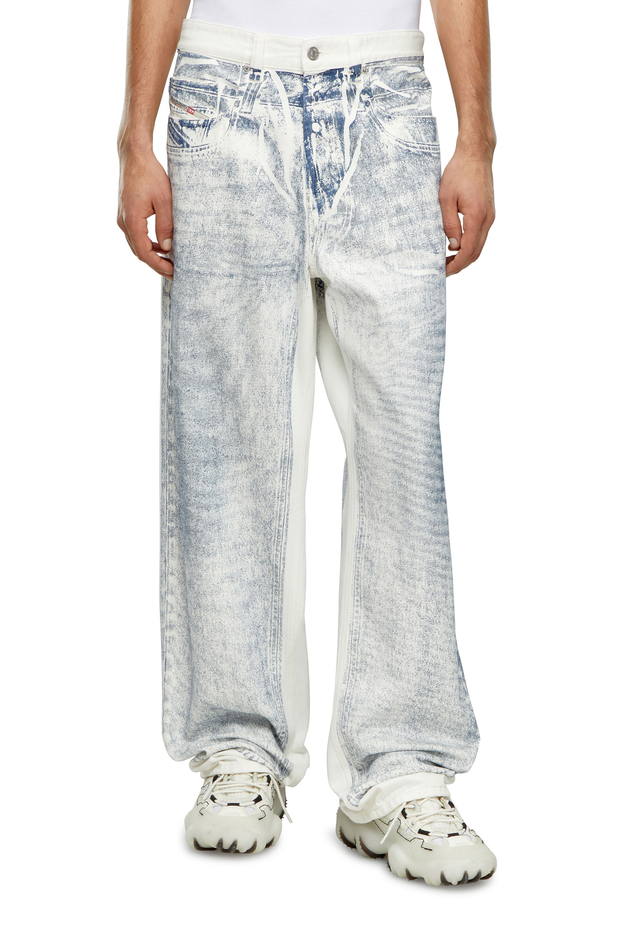 Diesel - Male's Relaxed Jeans 2001 D-Macro 09I73, White - 3