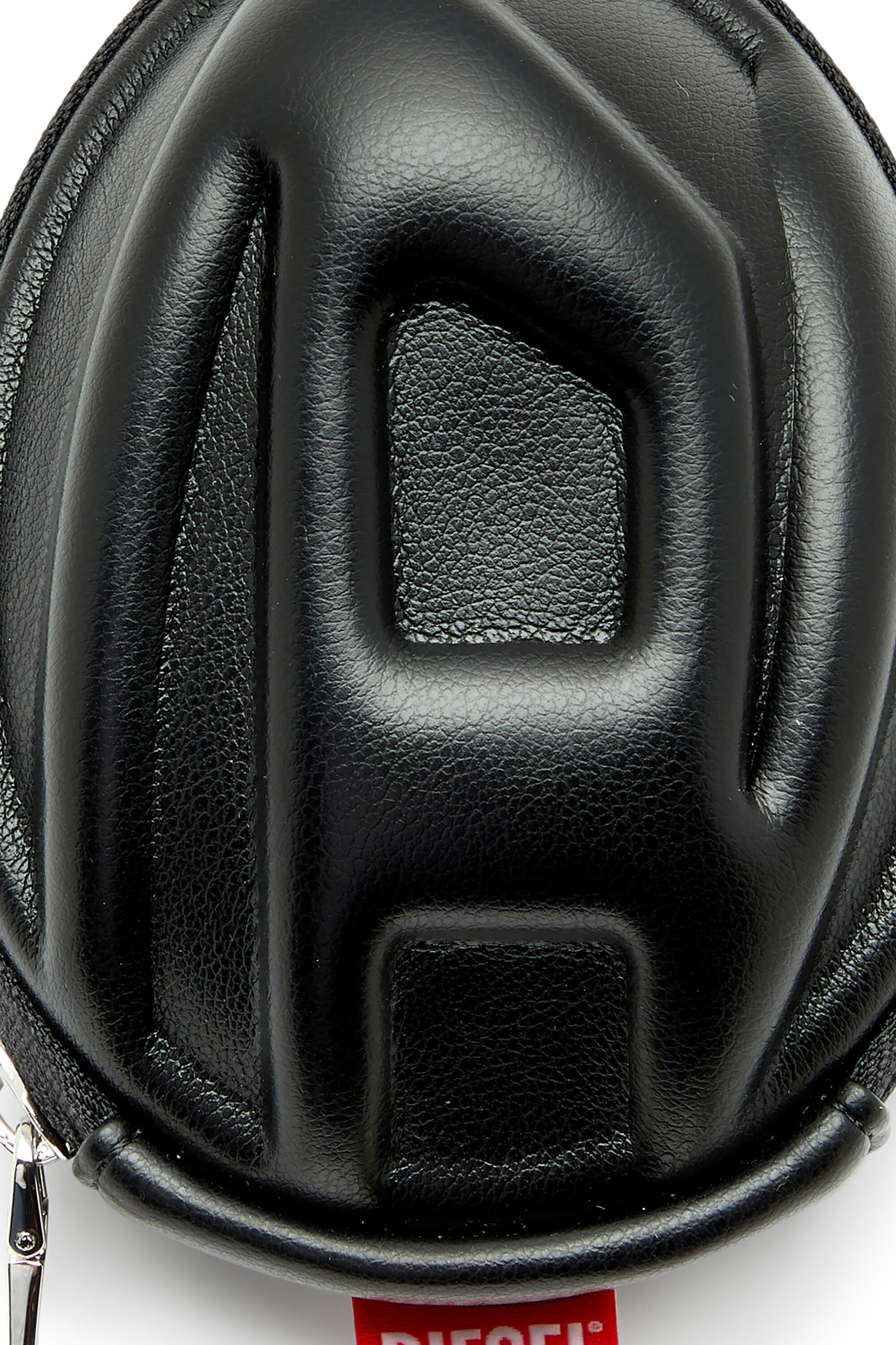 Diesel - CHARM-POD, Man's Charm in matte PU with Oval D logo in Black - 3