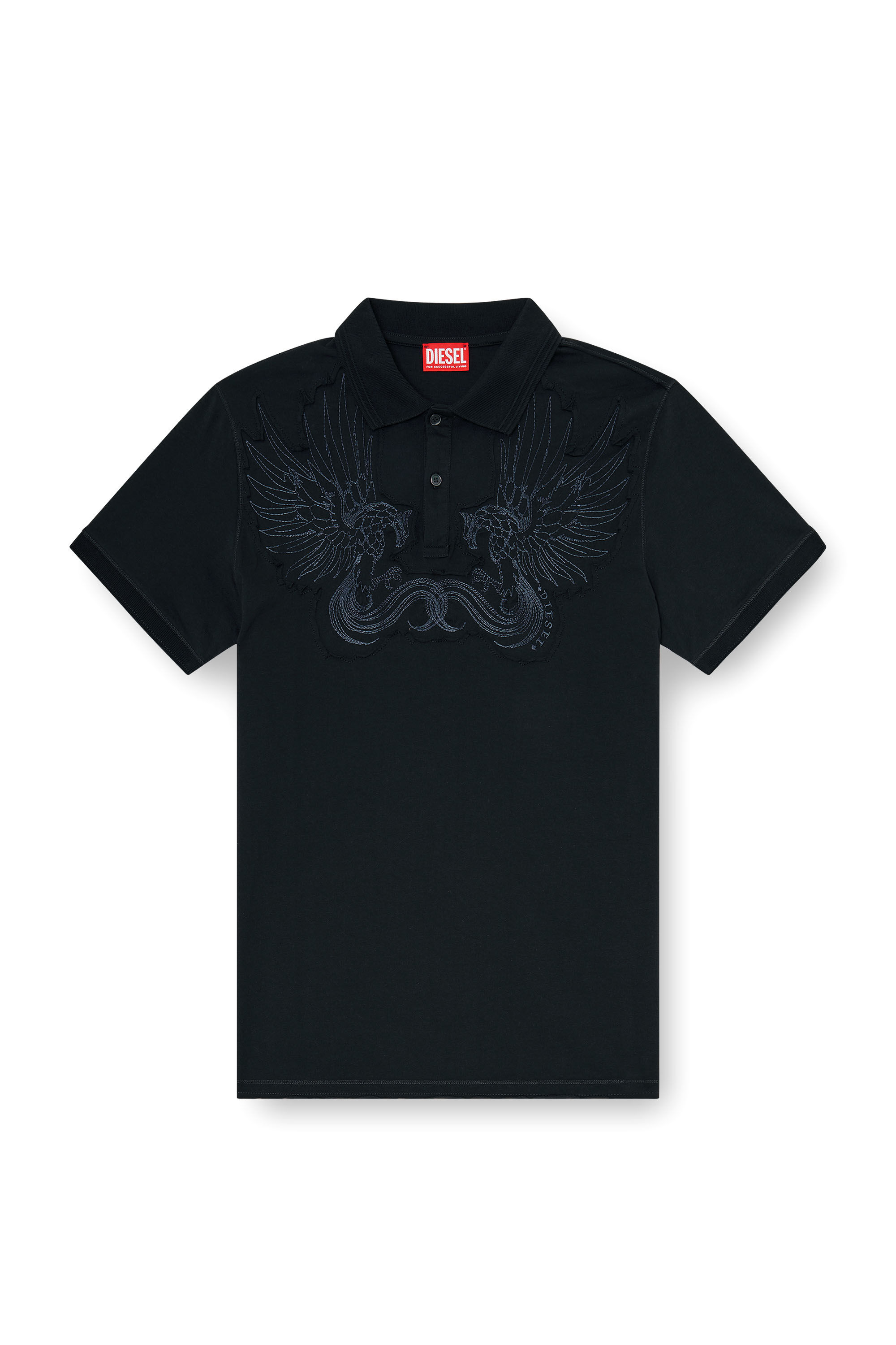 Diesel - T-PHEN, Polo de algod&oacute;n con parche bordado Hombre in ToBeDefined - 2