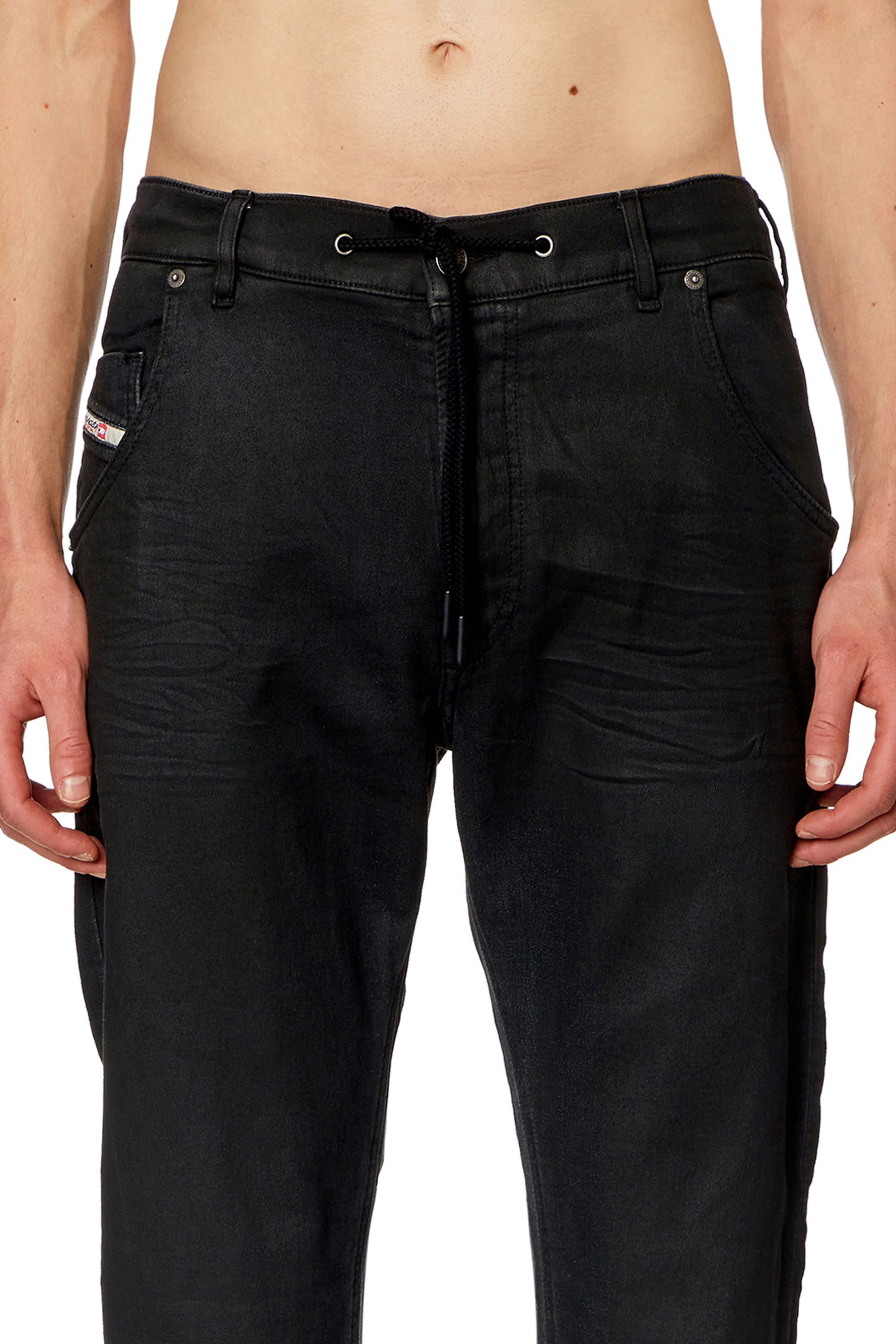Diesel - Regular 2030 D-Krooley Joggjeans® 068HU Homme, Noir/Gris foncé - Image 5