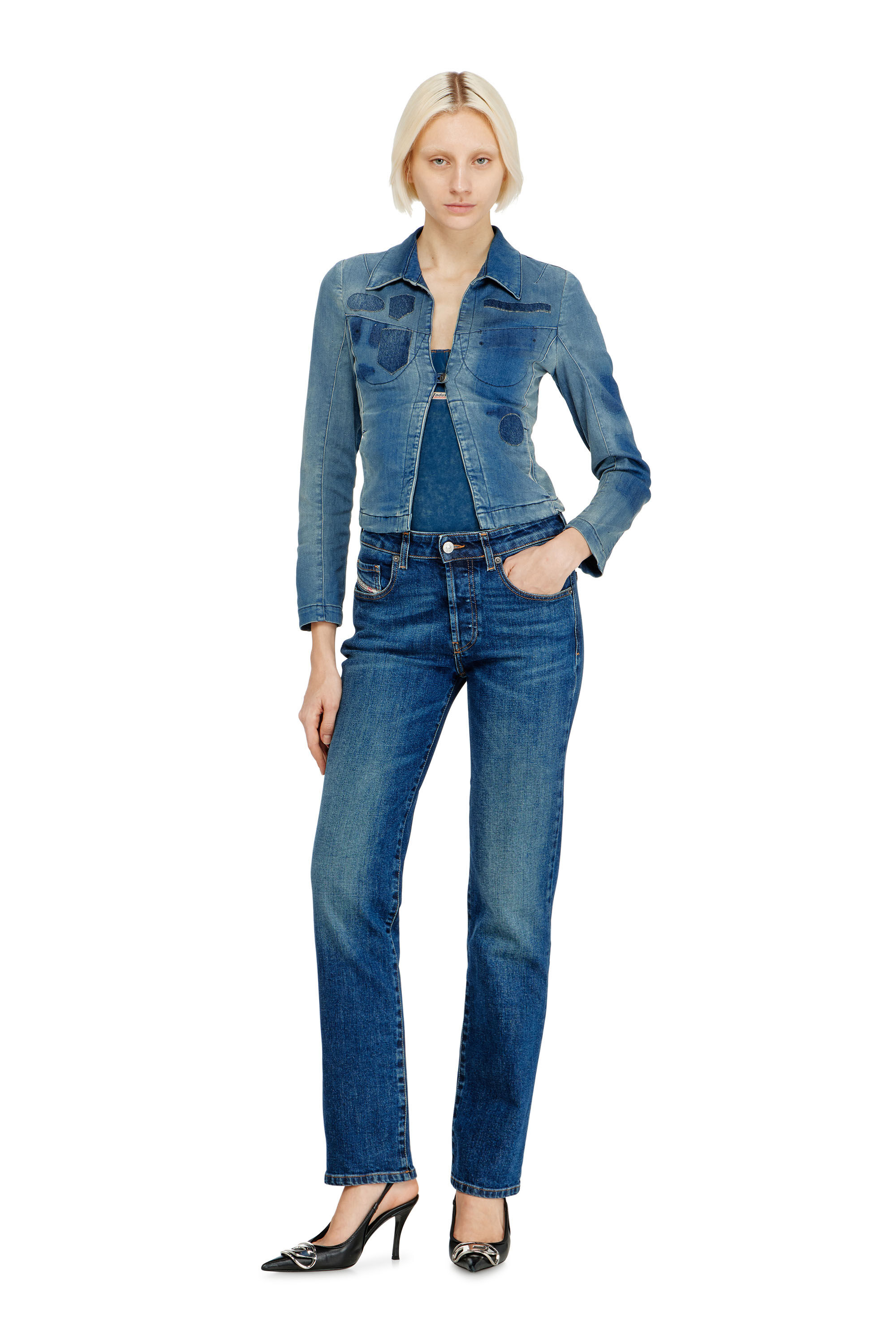 DIESEL LIFETIME DENIMEDミニバストン Men's Skinny Jeans | Medium Blue | Diesel 1979 Sleenker