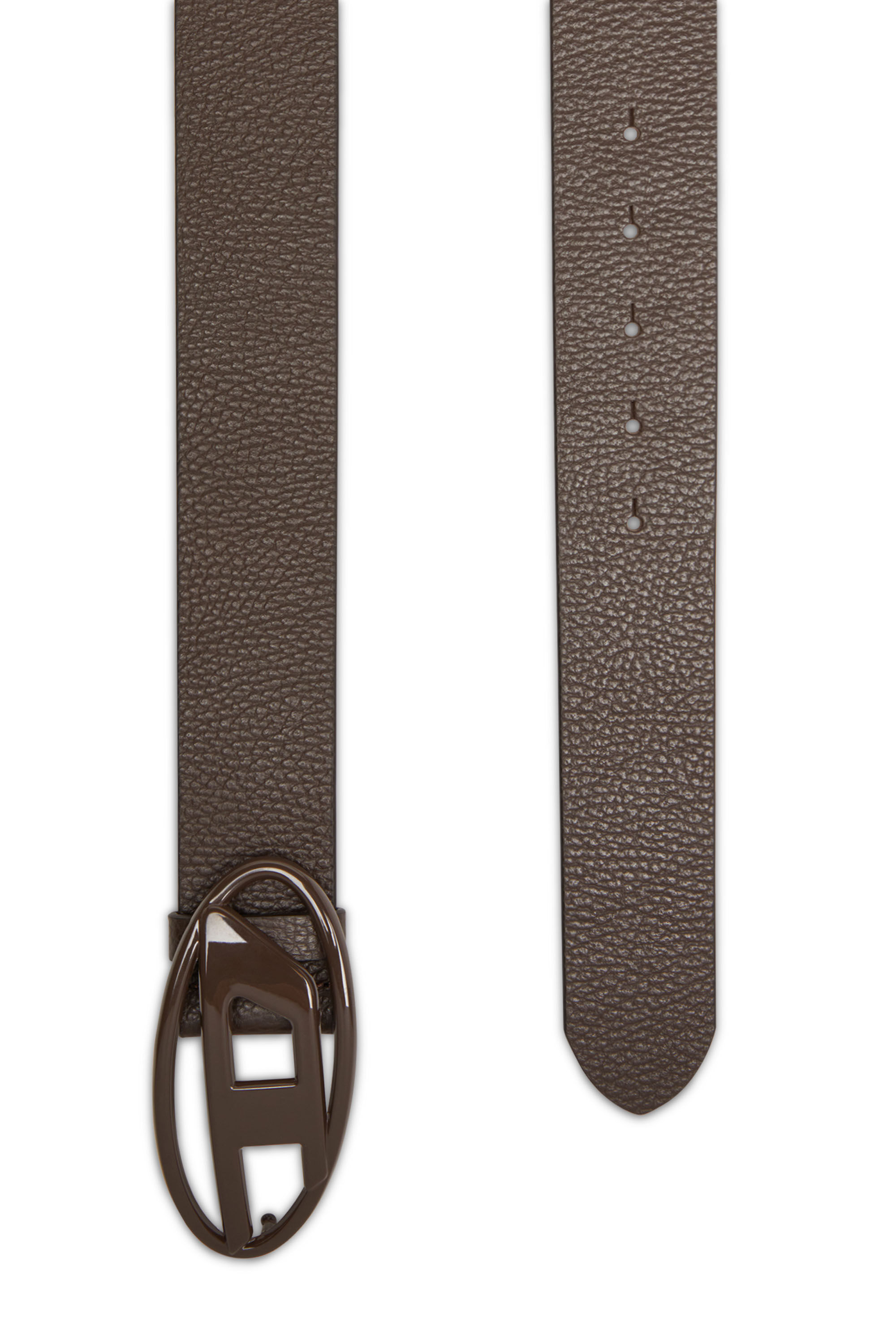 Women's 4cm Leather belt with matte buckle | Brown | Diesel