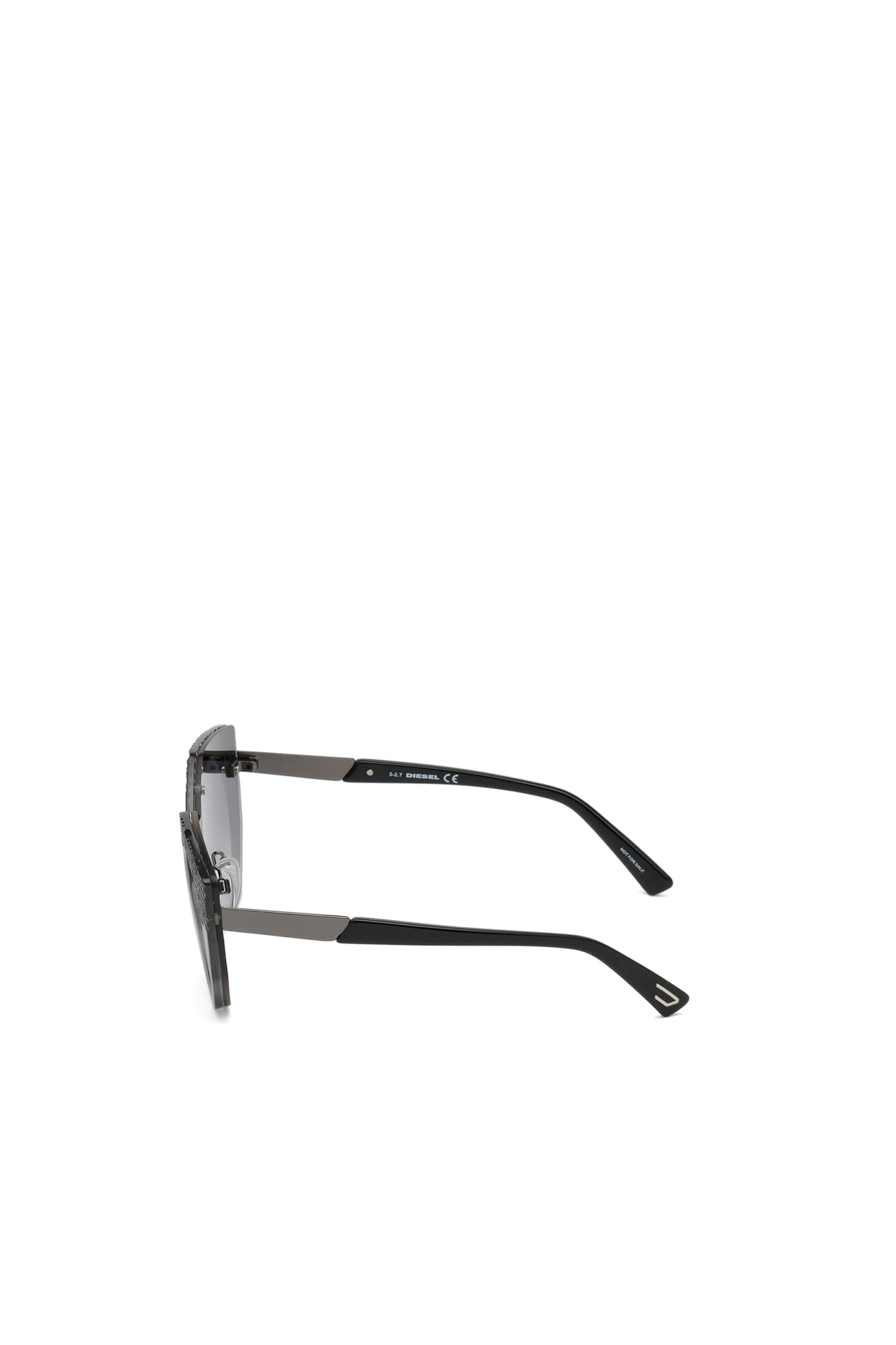 Diesel - DL0258, Female's Geometric shape eyewear in Grey - 4