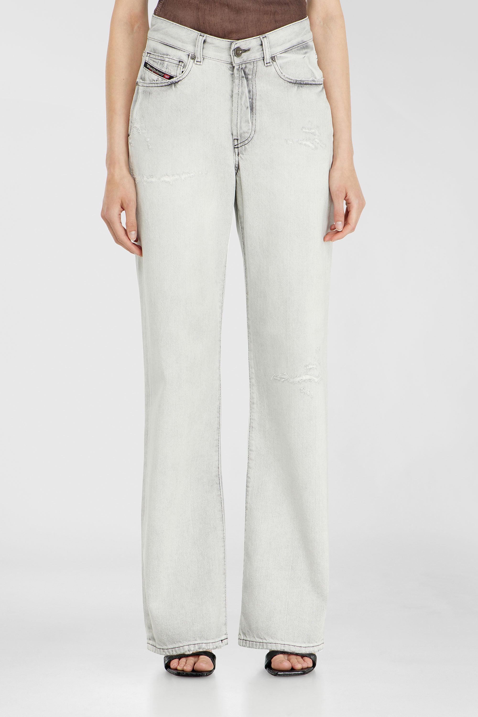 Diesel - Regular Jeans 1971 D-Sent 09P58 Mujer, Gris Claro - 4