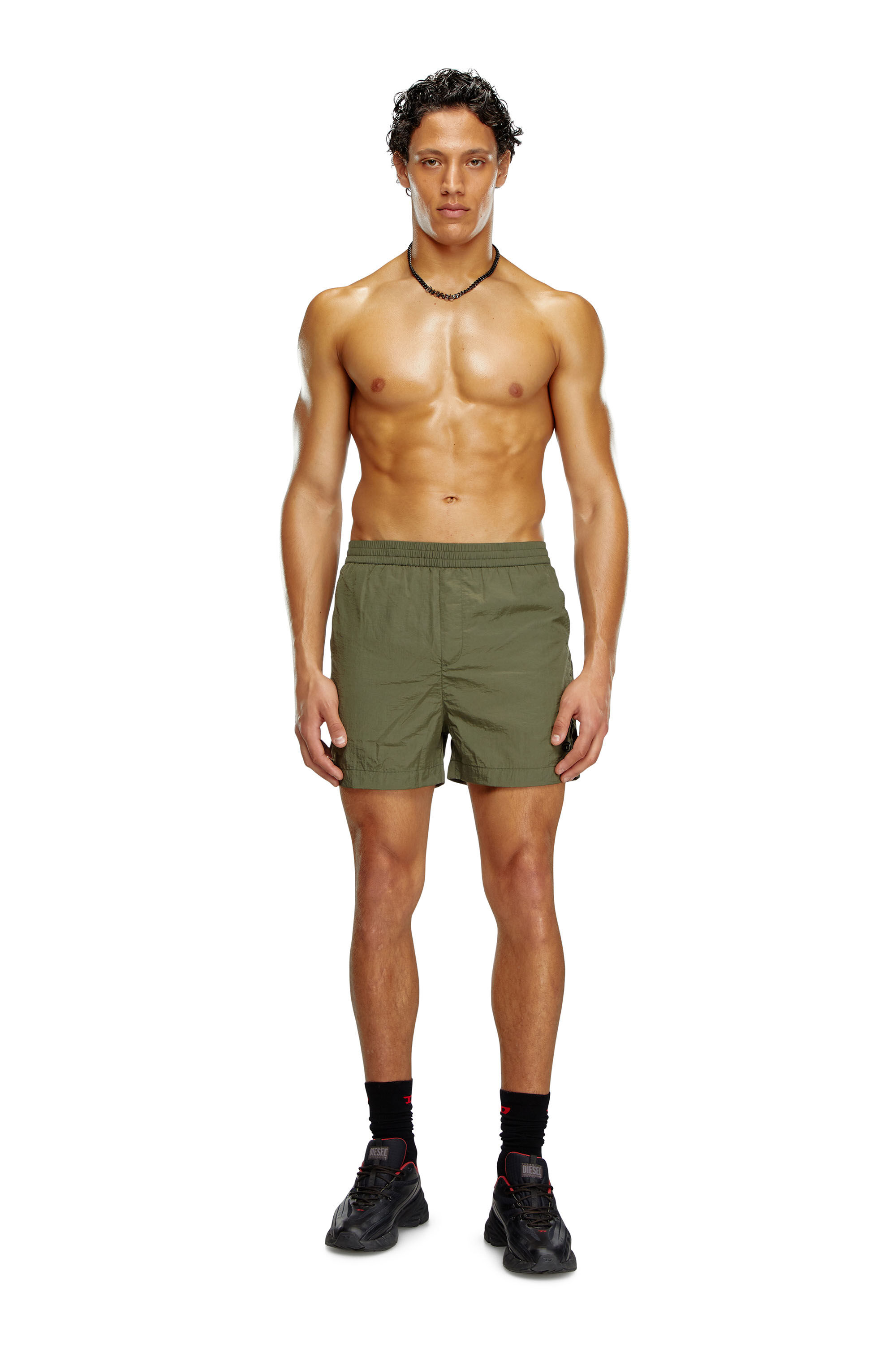 Diesel - BMBX-RIO-41CM-PARACHUTE, Short de bain en nylon Homme in Vert - 2