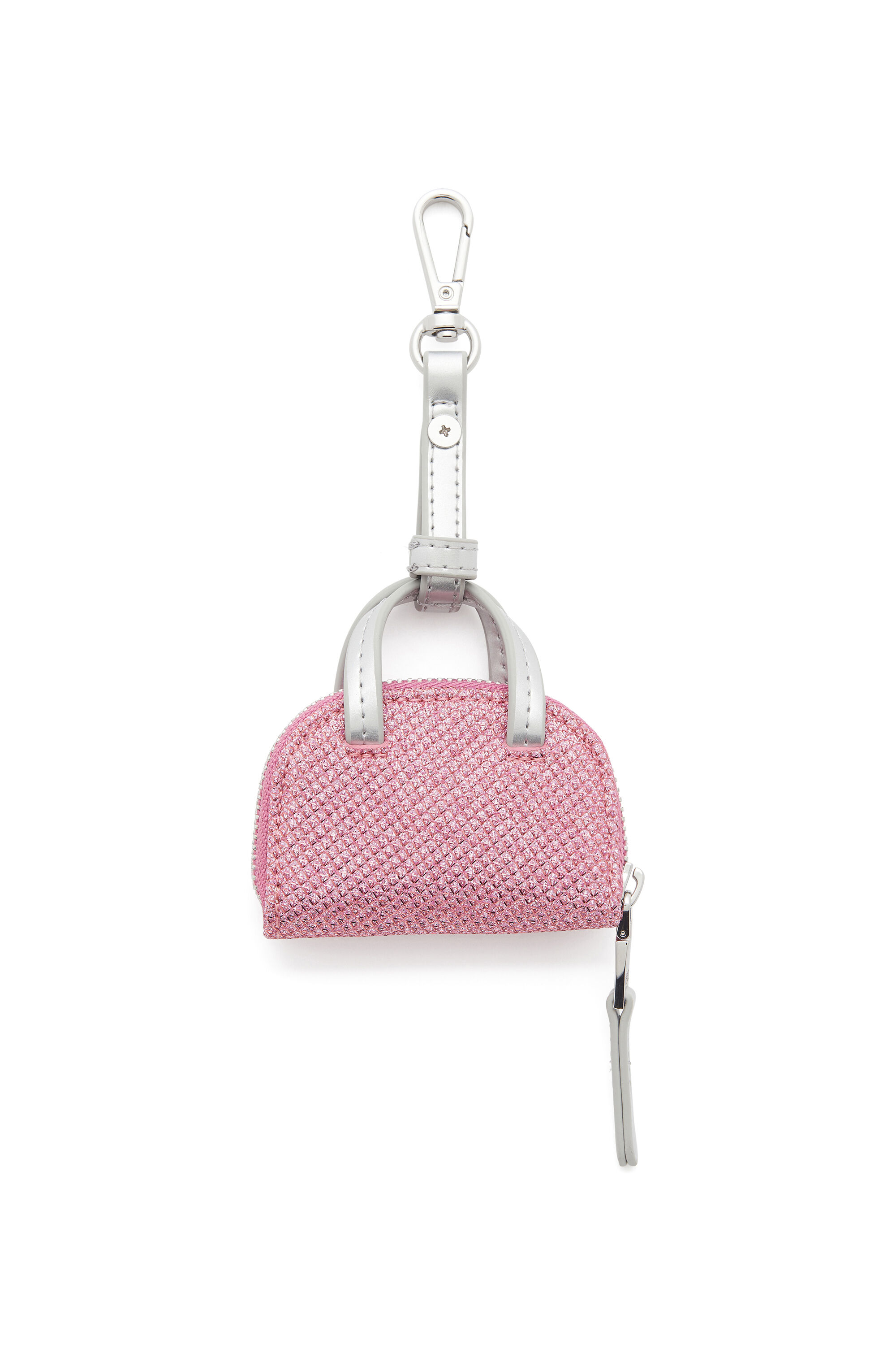 Diesel - 1DR DOME CHARMS, Female's 1DR Dome - Charm in Lurex fabric in Pink - 2