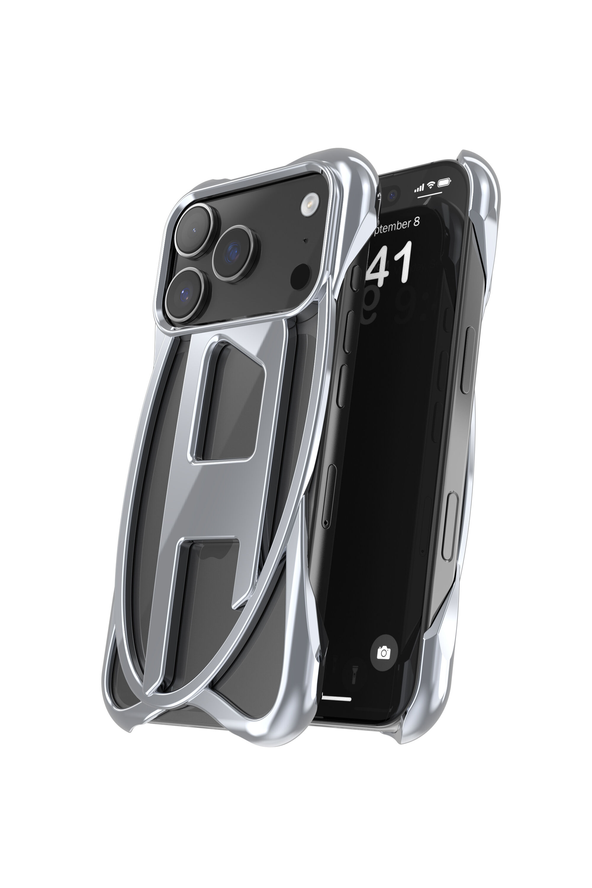 iPhoneアクセサリー DIESEL CAGED D CASE iPhone 17 Pro Max Women's Caged D glossy case for iPhone 17 Pro | Grey | Diesel