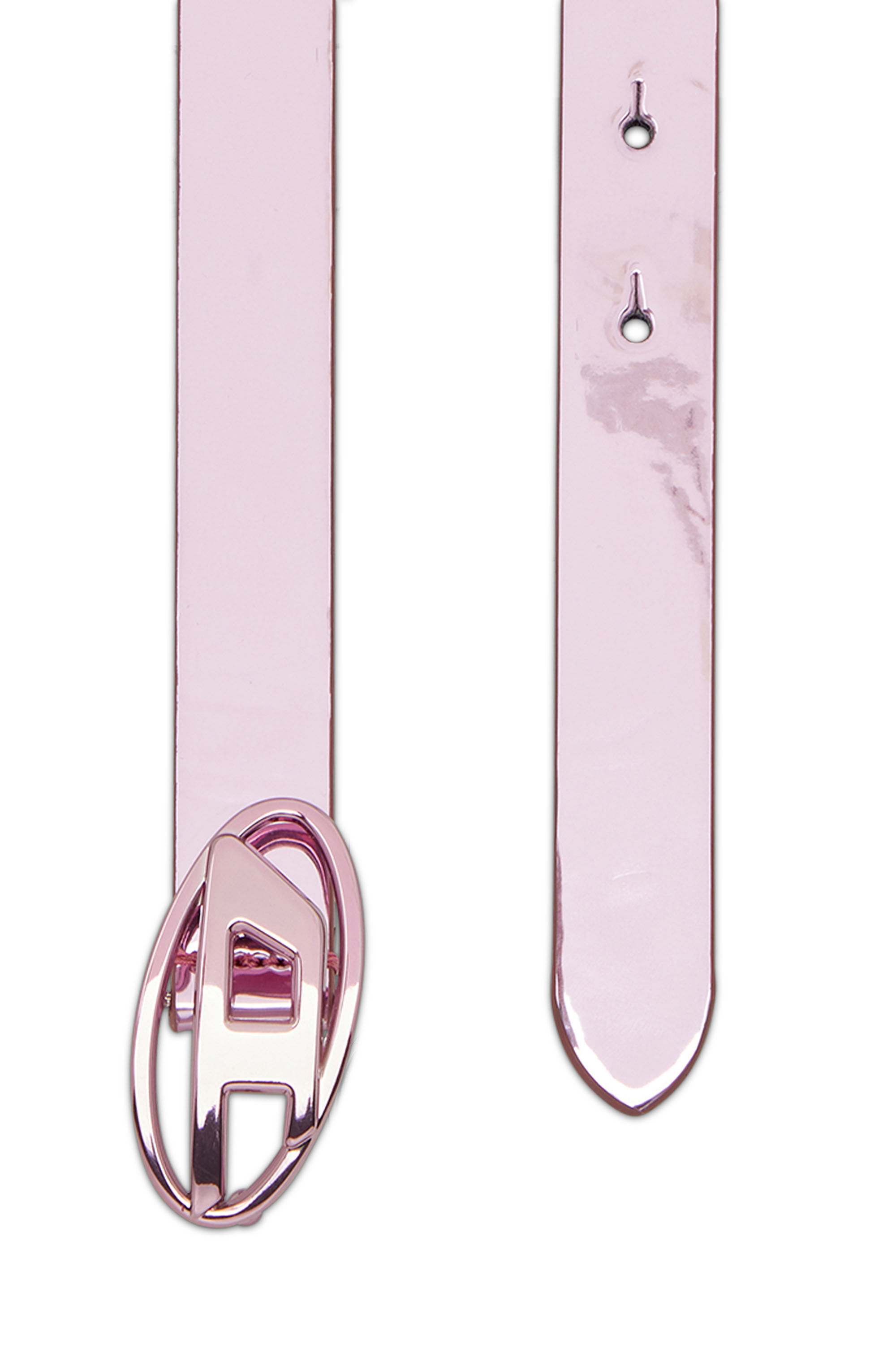 Diesel - B-1DR 20, Female's 2cm slim metallic belt in Pink - 2