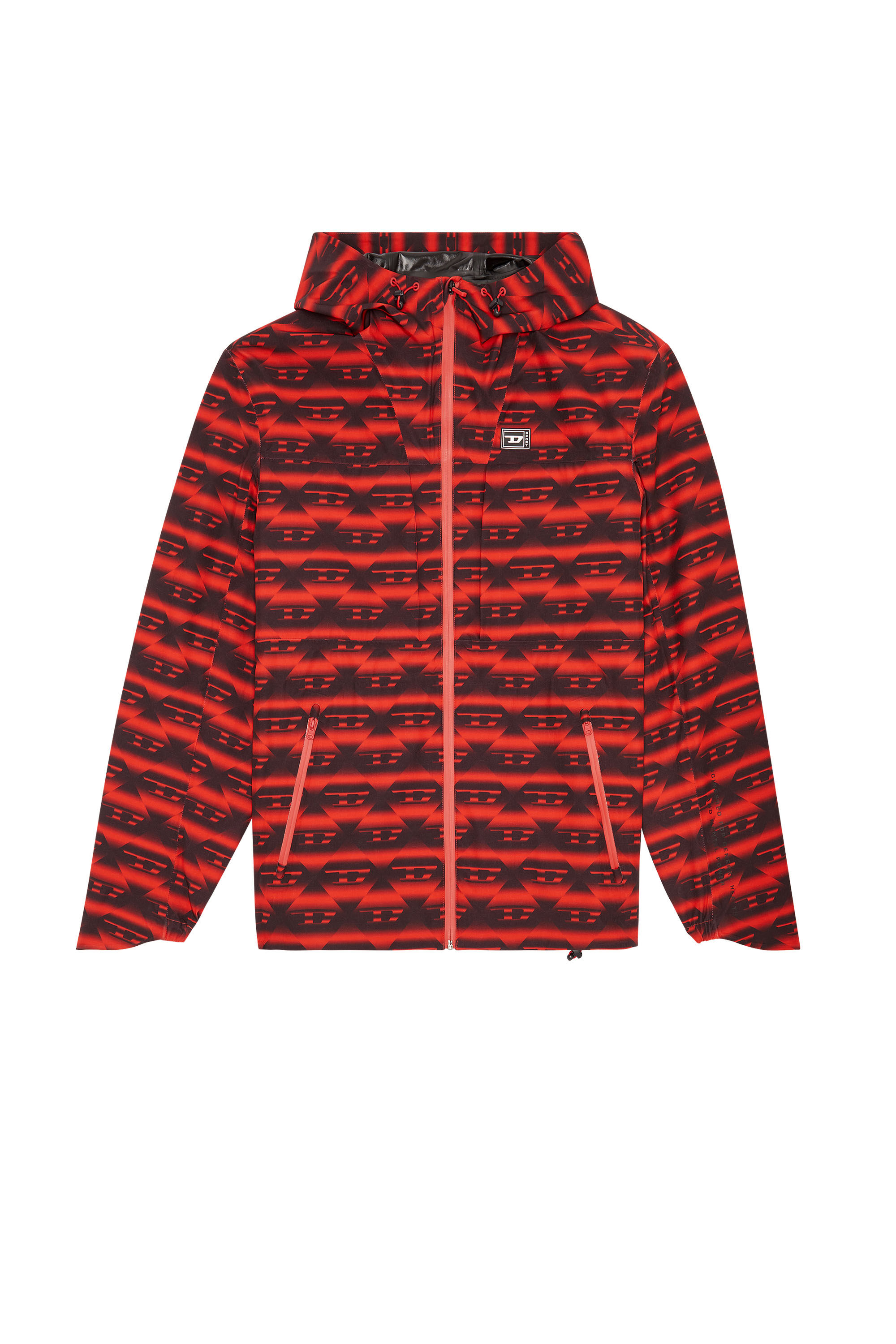 Diesel - AMWT-VOZLEY-WT25, Coupe-vent monogrammé Homme in Rouge - 2