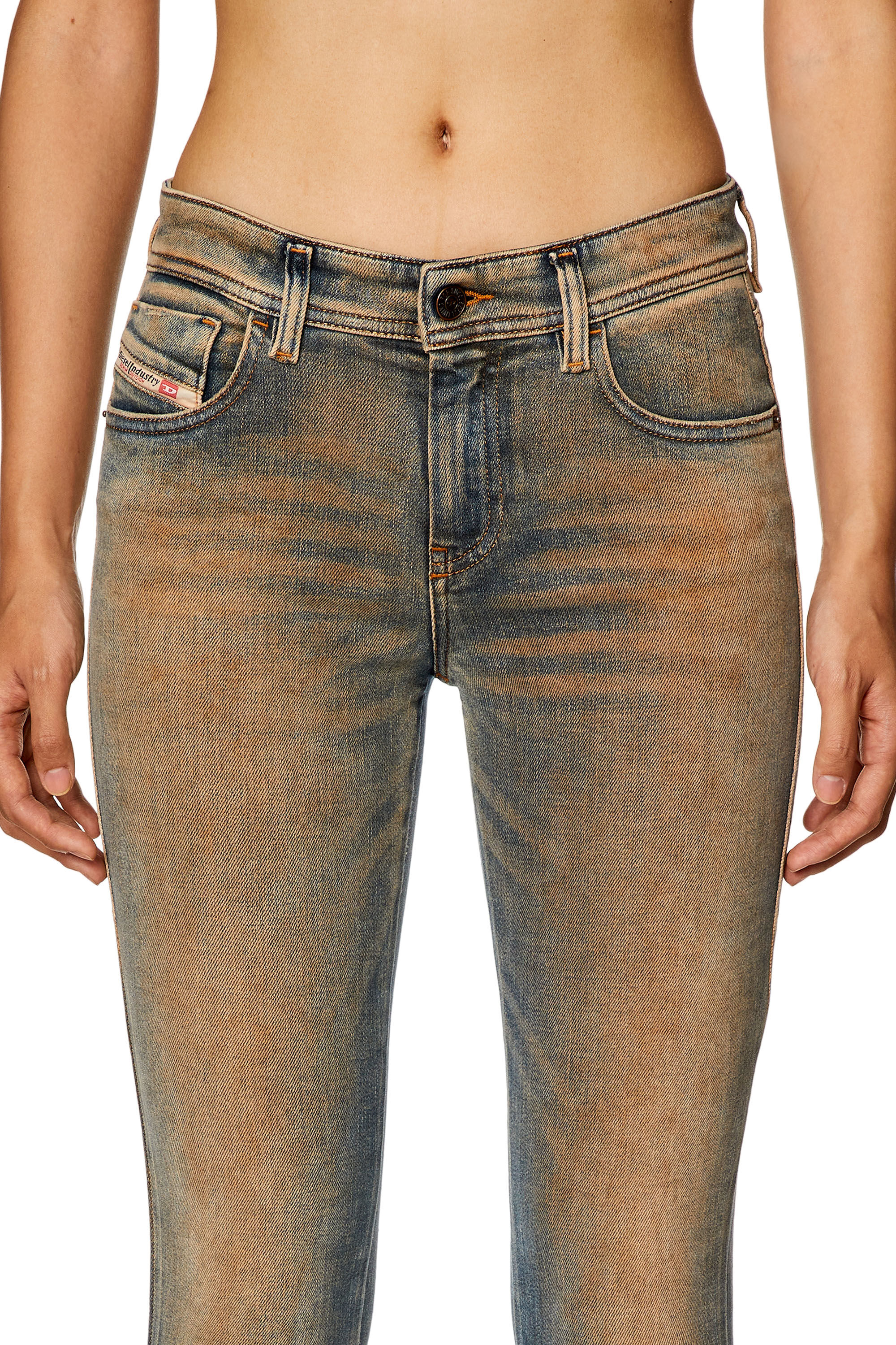 Diesel - Female's Skinny Jeans 2017 Slandy 09H83, Medium Blue - 4