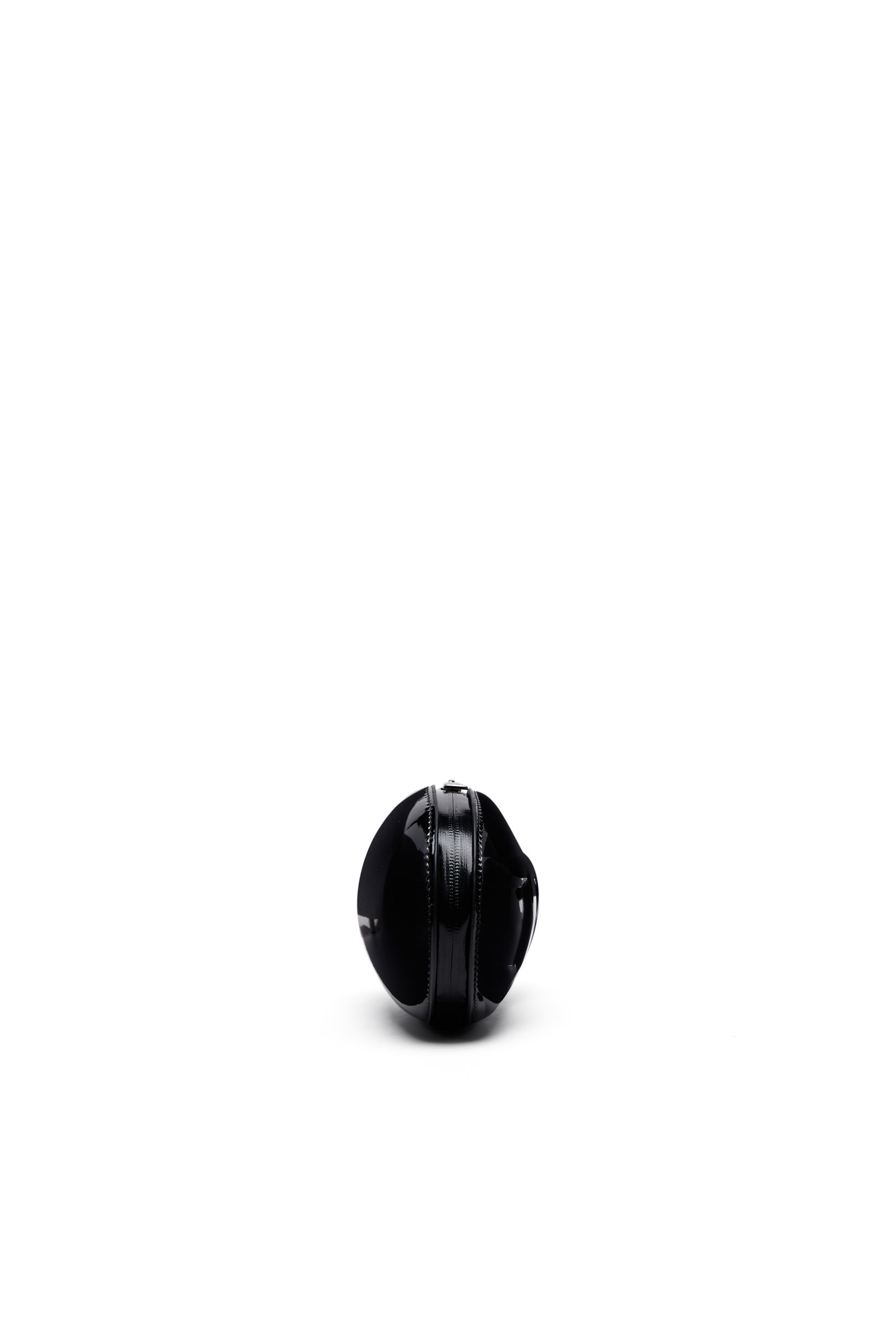 Diesel - 1-DR FOLD CLUTCH, 1-DR Fold-Pochette ovale structurée en PU brillant Femme in Noir - 4