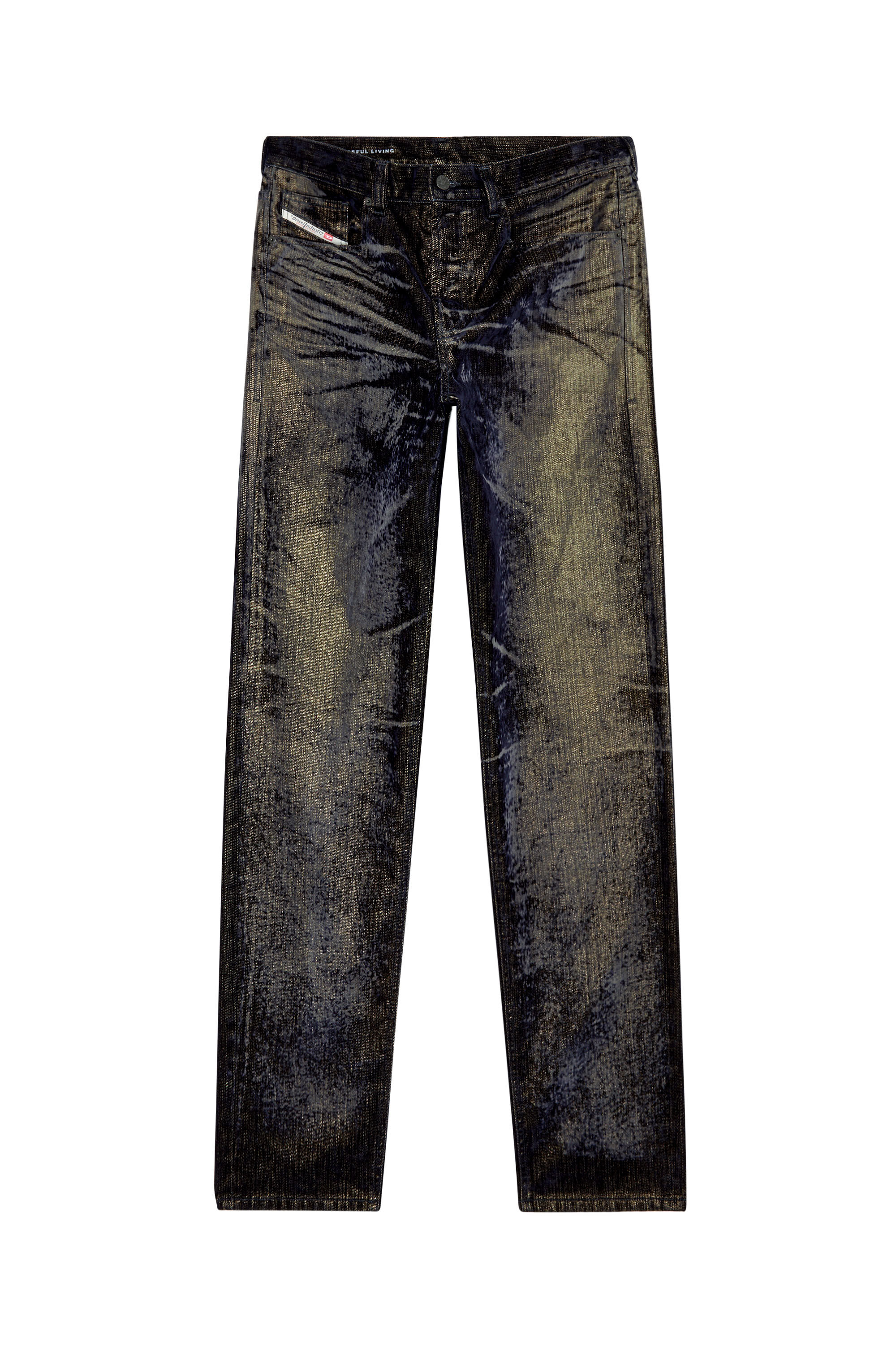 Diesel - Regular Jeans 2010 D-Macs 09I49 Homme, Noir/Gris foncé - Image 2