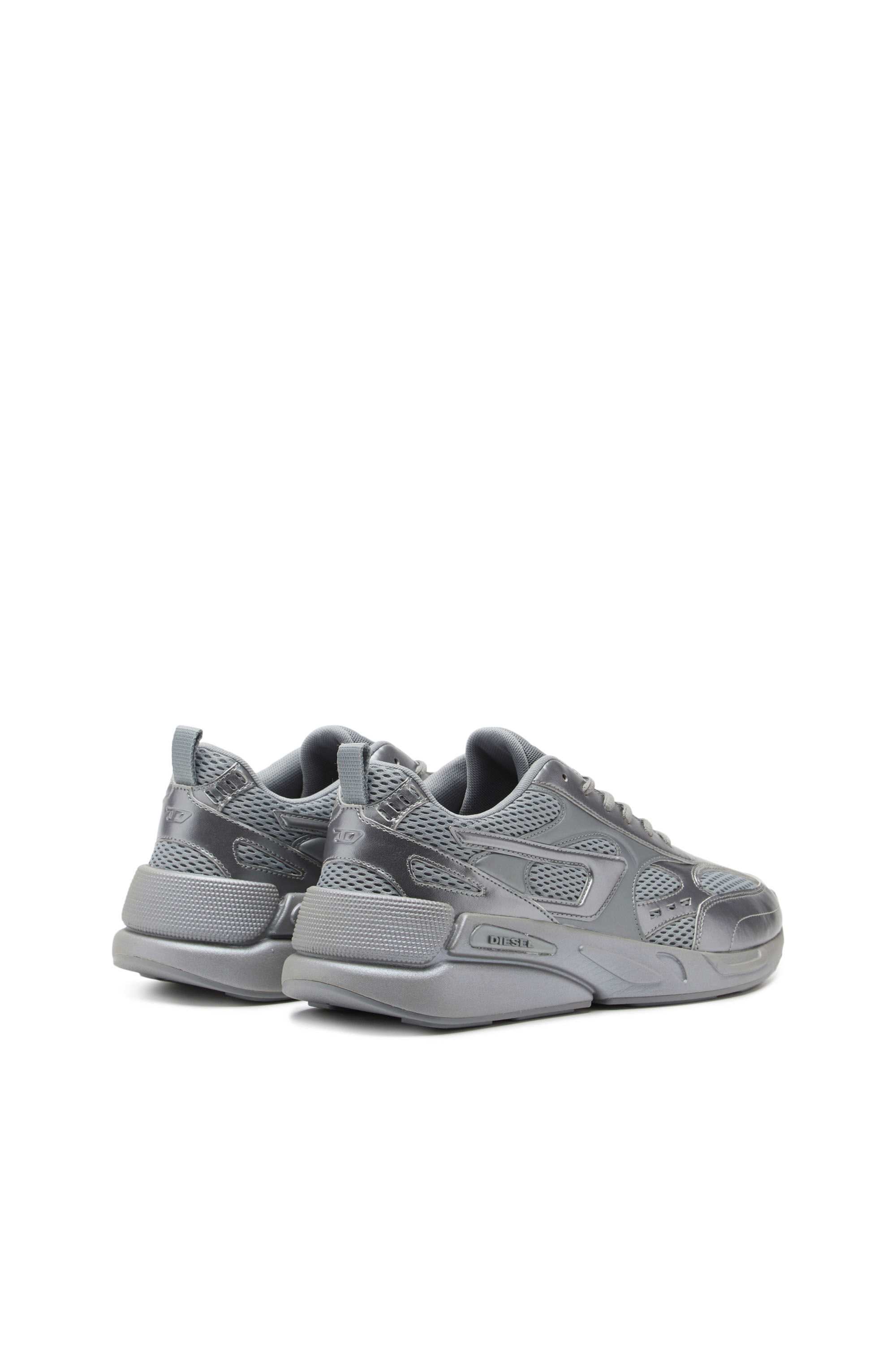 Diesel - S-SERENDIPITY SPORT, S-Serendipity Sport - Sneakers monochromes en mesh nacré Homme in Gris - 3