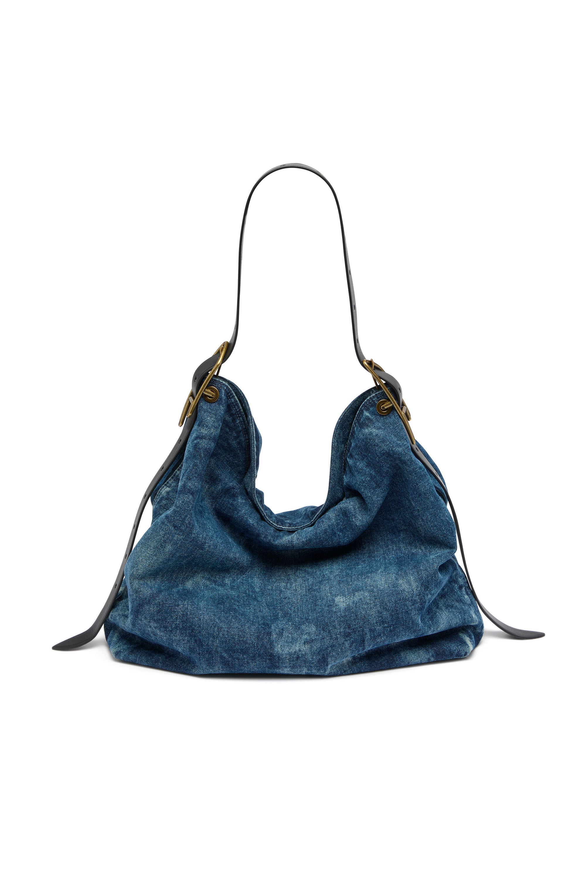 Diesel - D-LINE HOBO L, Woman's D-Line-Denim hobo bag in Medium blue - 2
