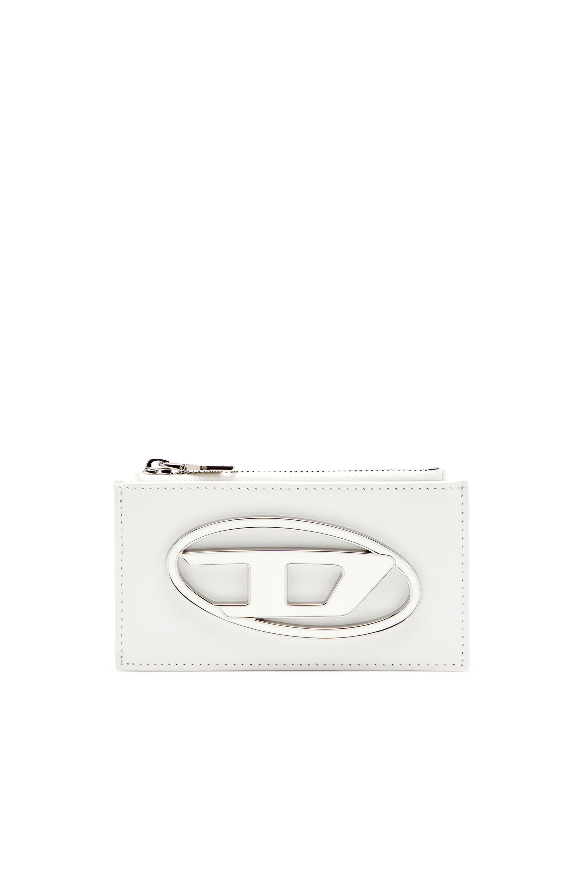 Women's Flat card holder in nappa leather | White | Diesel