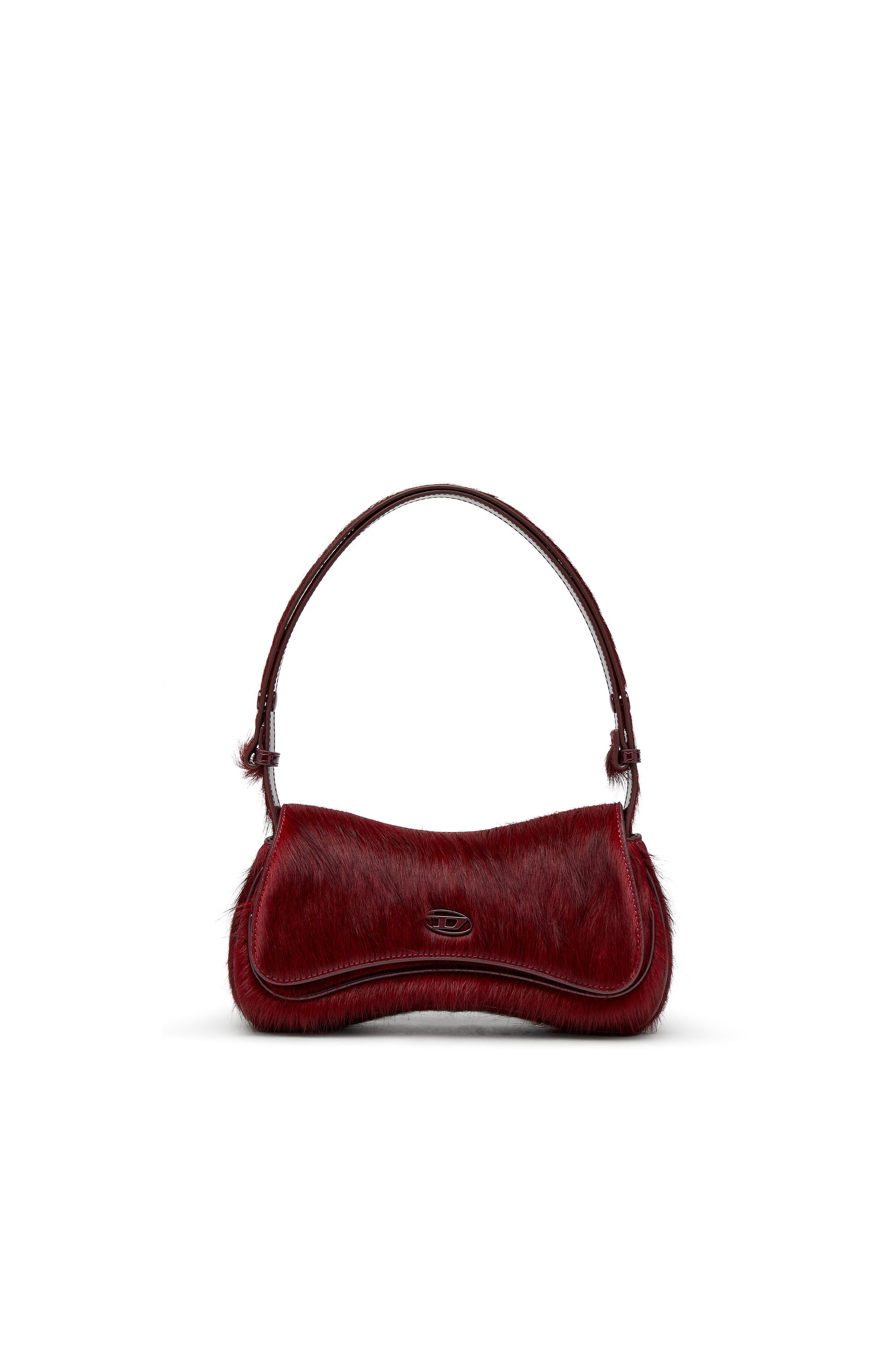 Diesel - PLAY CLUTCH, Pochette en cuir poilu coloré Femme in Rouge - 1