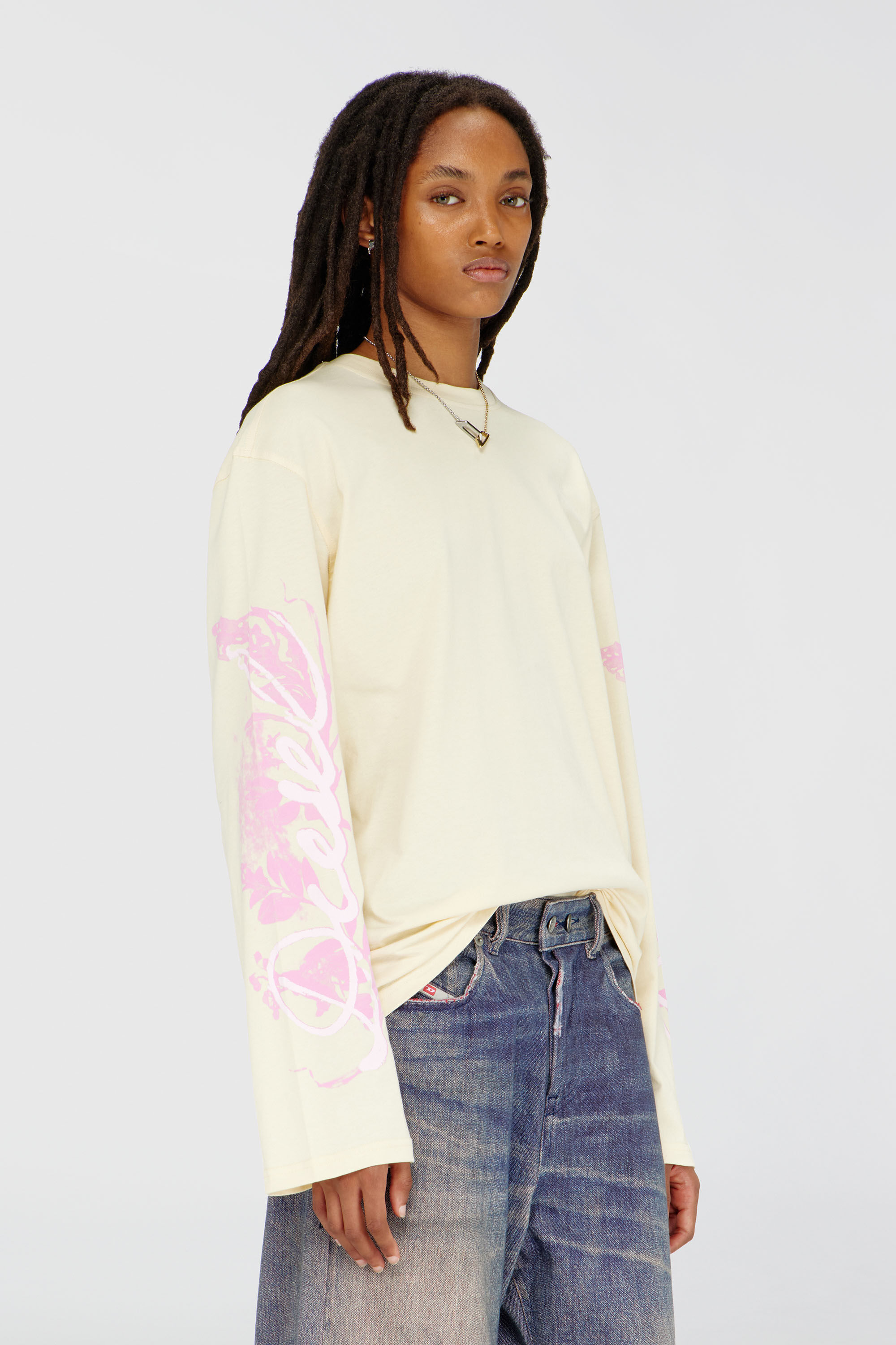 D*S様 everyone BOKASHI long sleeve tee sh Women's Long-sleeve T-shirt with graphic prints and crystals