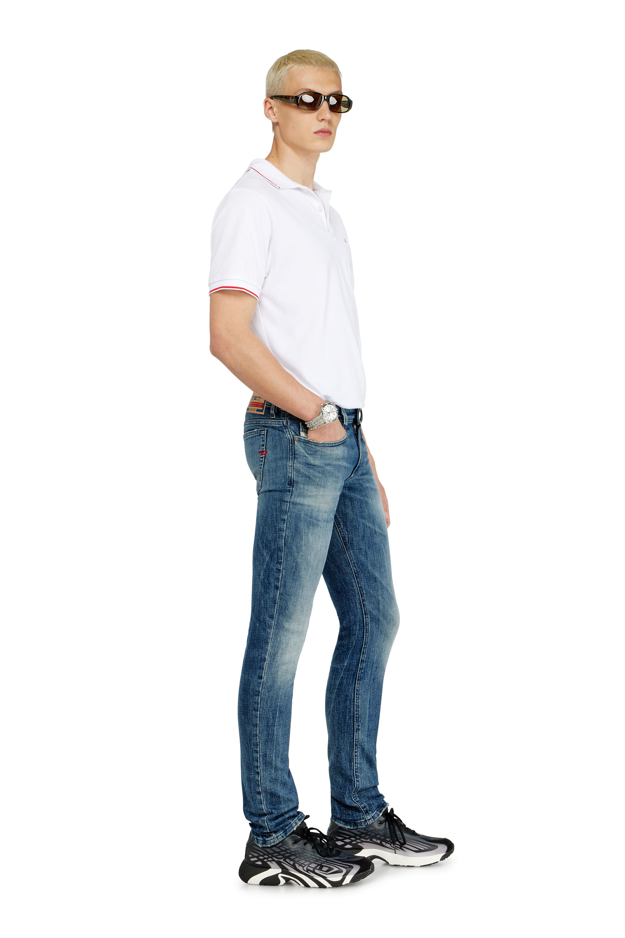 Diesel - Skinny Jeans 1979 Sleenker 0KBBE Homme, Bleu moyen - Image 2