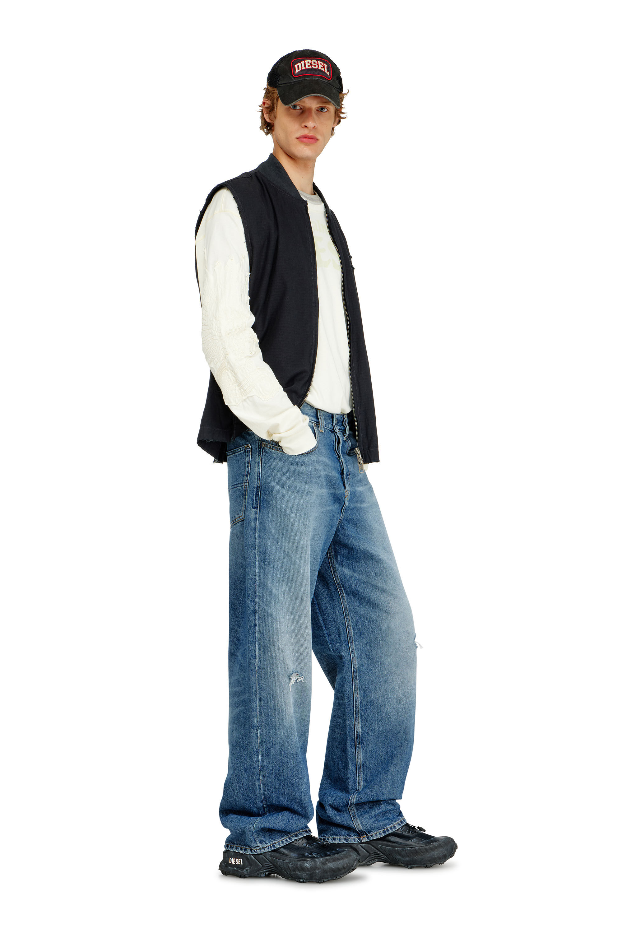 Men's Relaxed Jeans | Medium blue | Diesel 2001 D-Macro