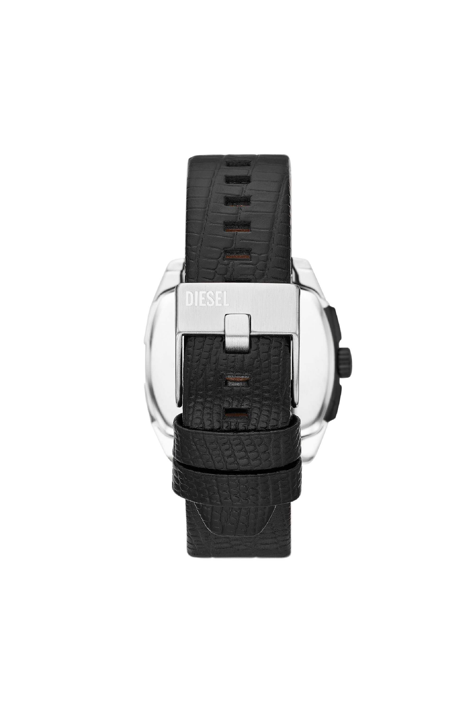 Men's D.V.A. leather watch | Black | Diesel