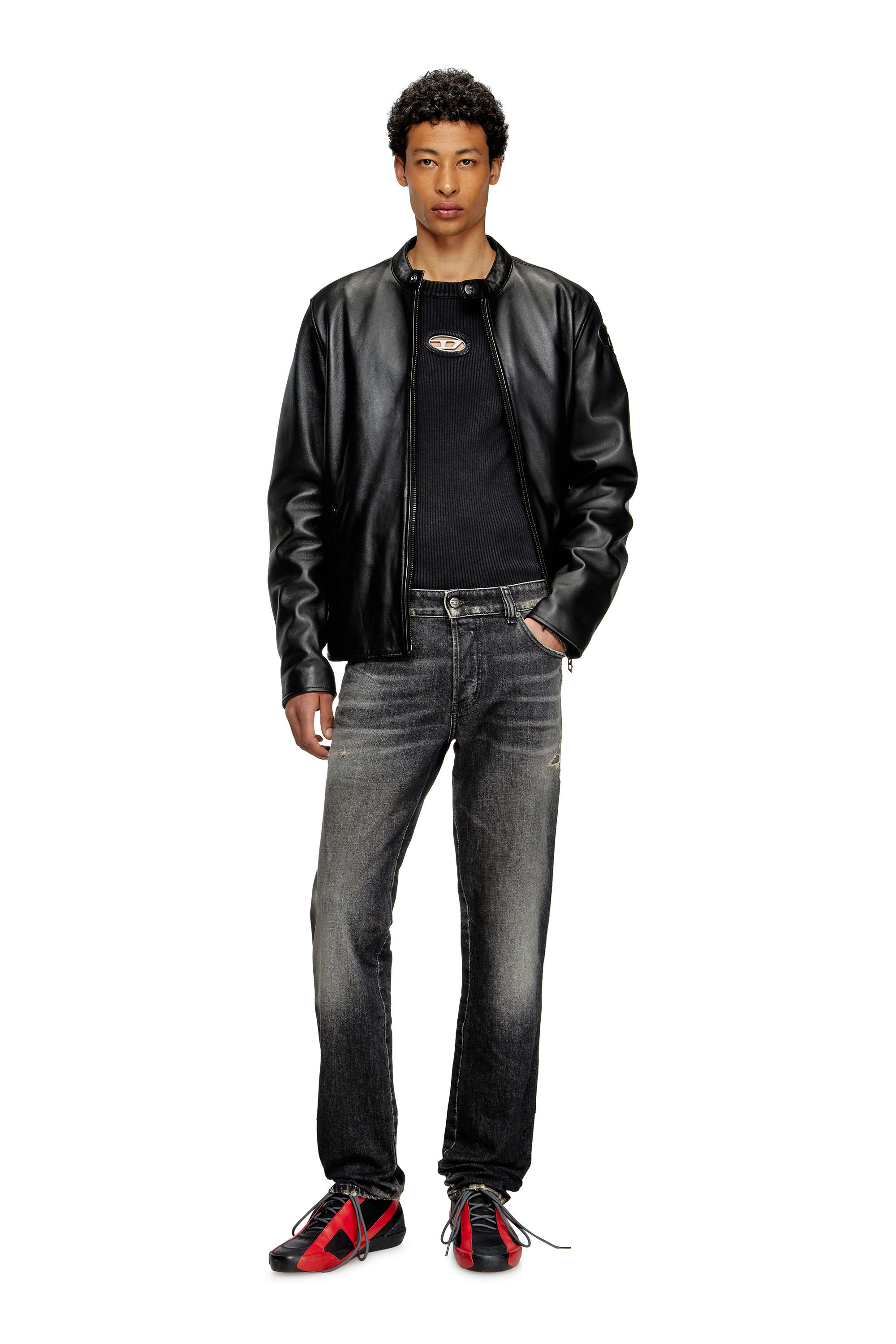 Diesel - Man's Slim Jeans 1993 D-Vyl 09M54, Black/Dark grey - 1