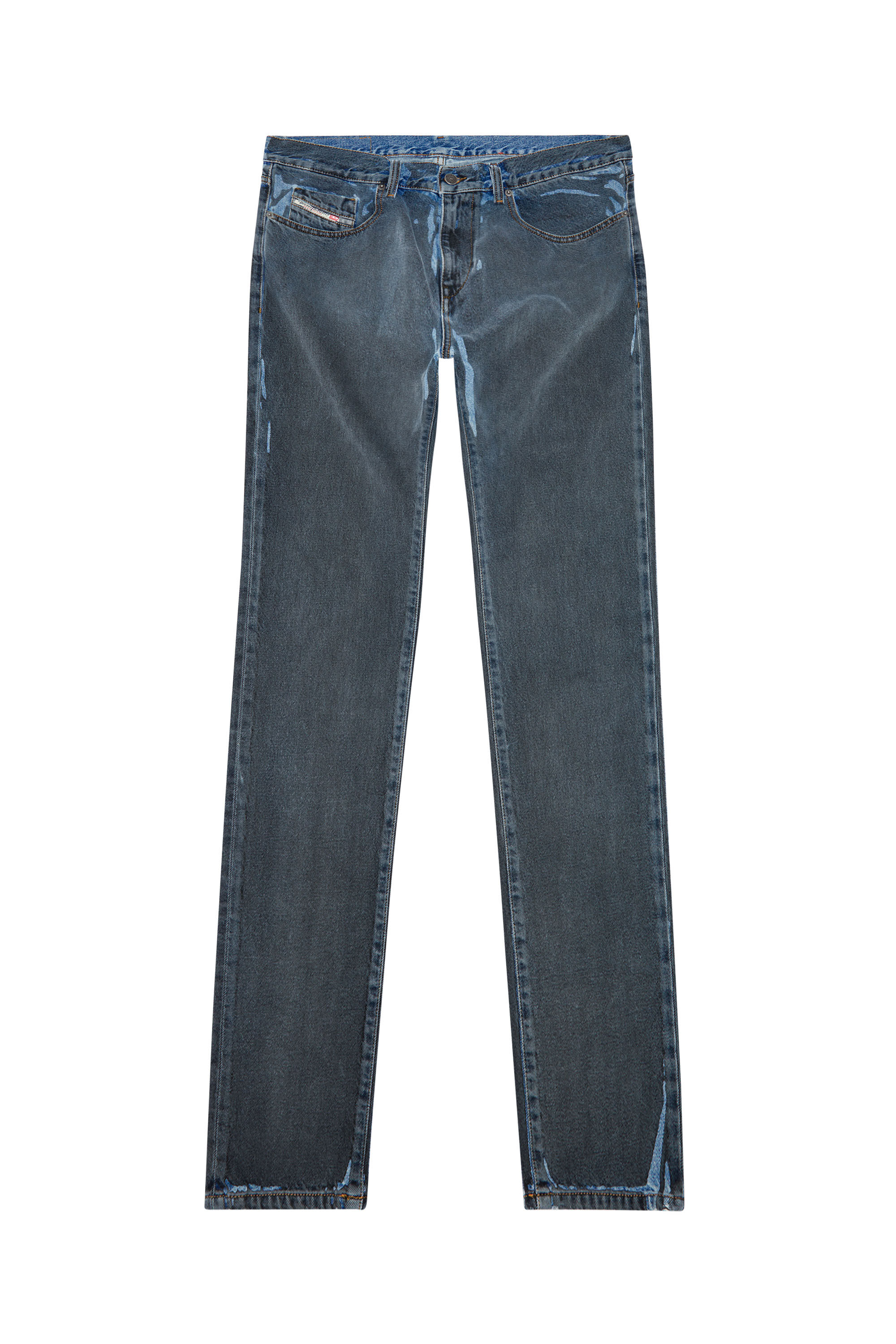Diesel - Slim Jeans 2019 D-Strukt 09I47 Homme, Noir/Gris foncé - Image 2