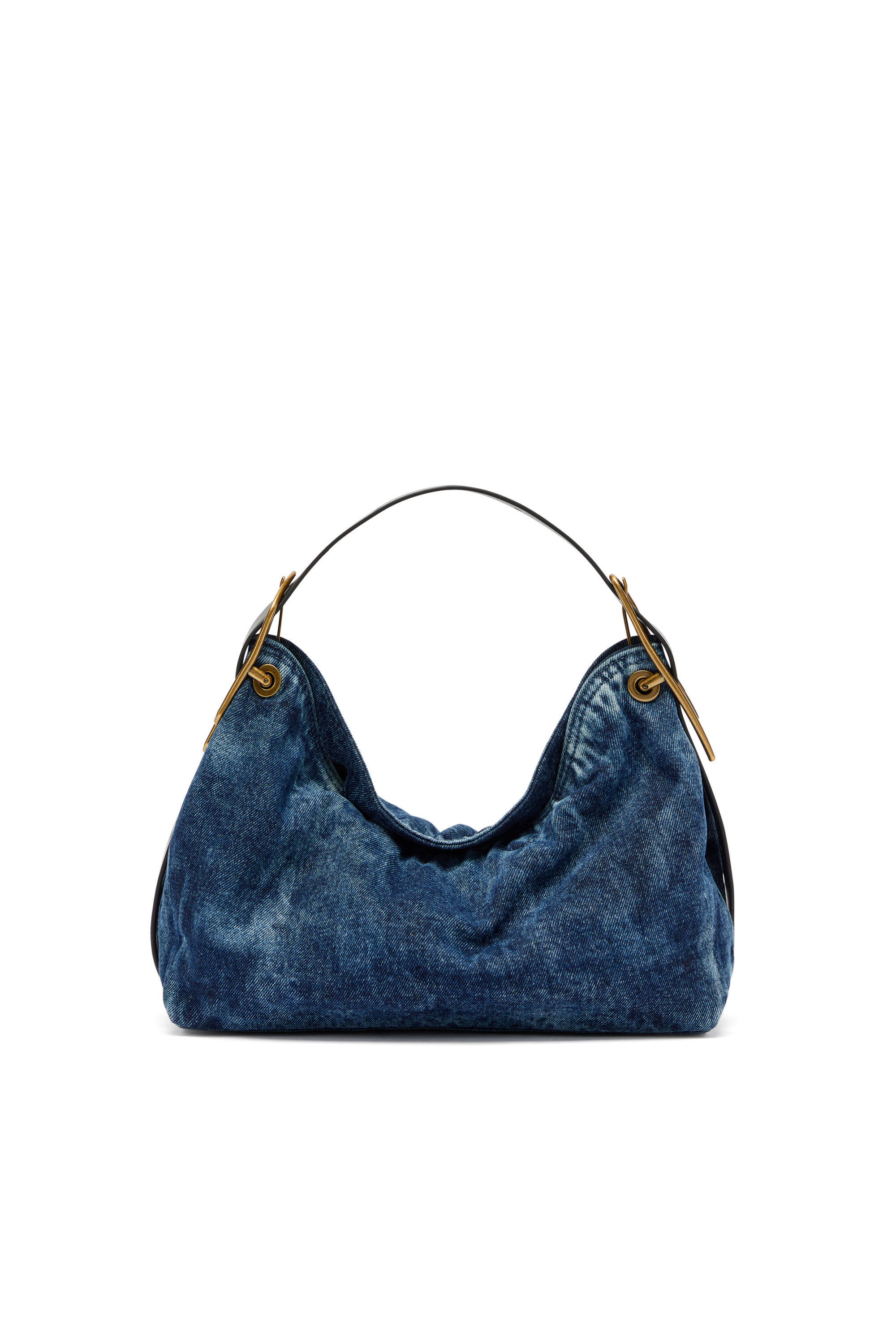 Diesel - D-LINE SHOULDER, Female's D-Line-Denim shoulder bag in Medium Blue - 2