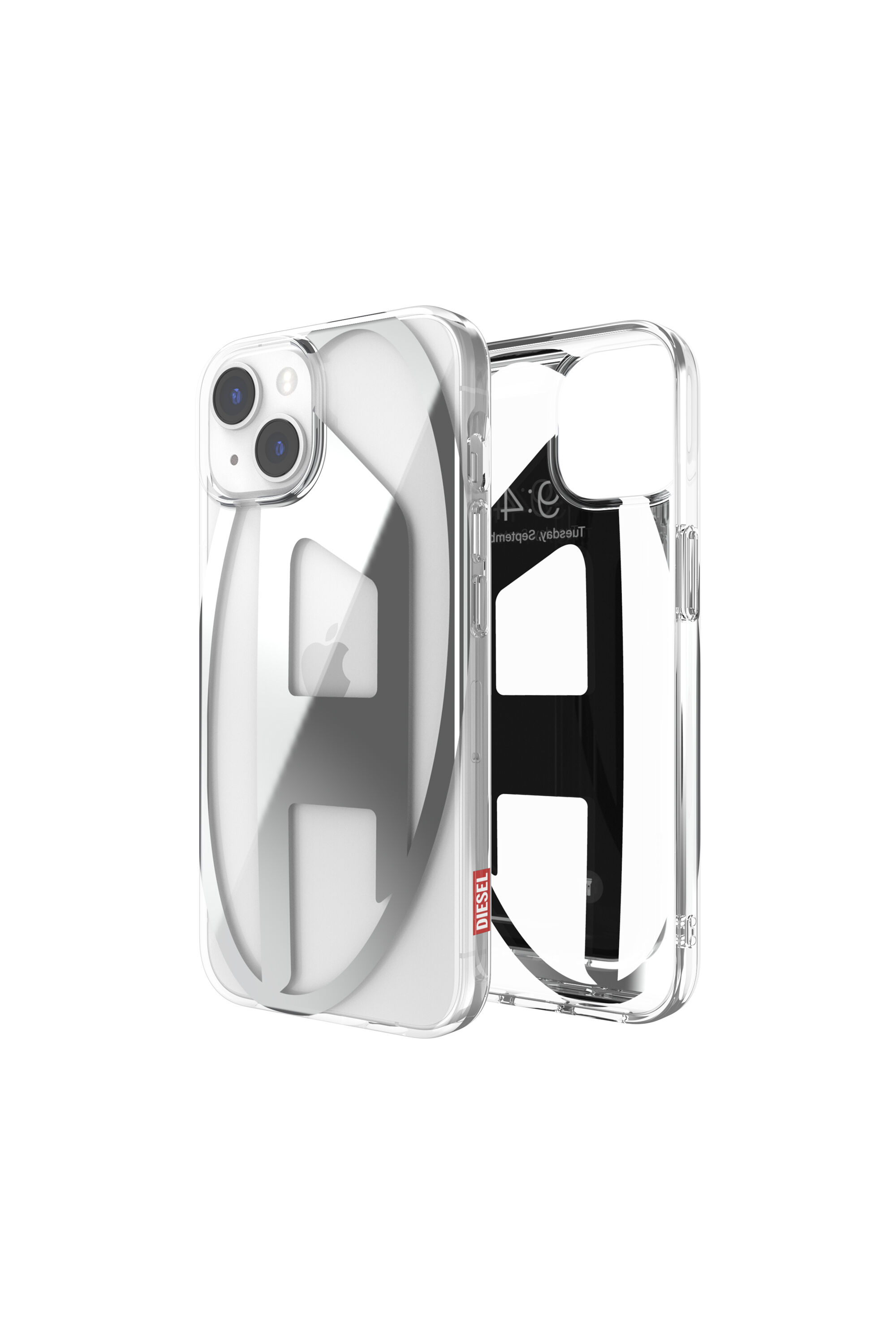 Diesel - 50293 MOULDED CASE, Unisex's Clear case oval D for iPhone 14 in White - 1