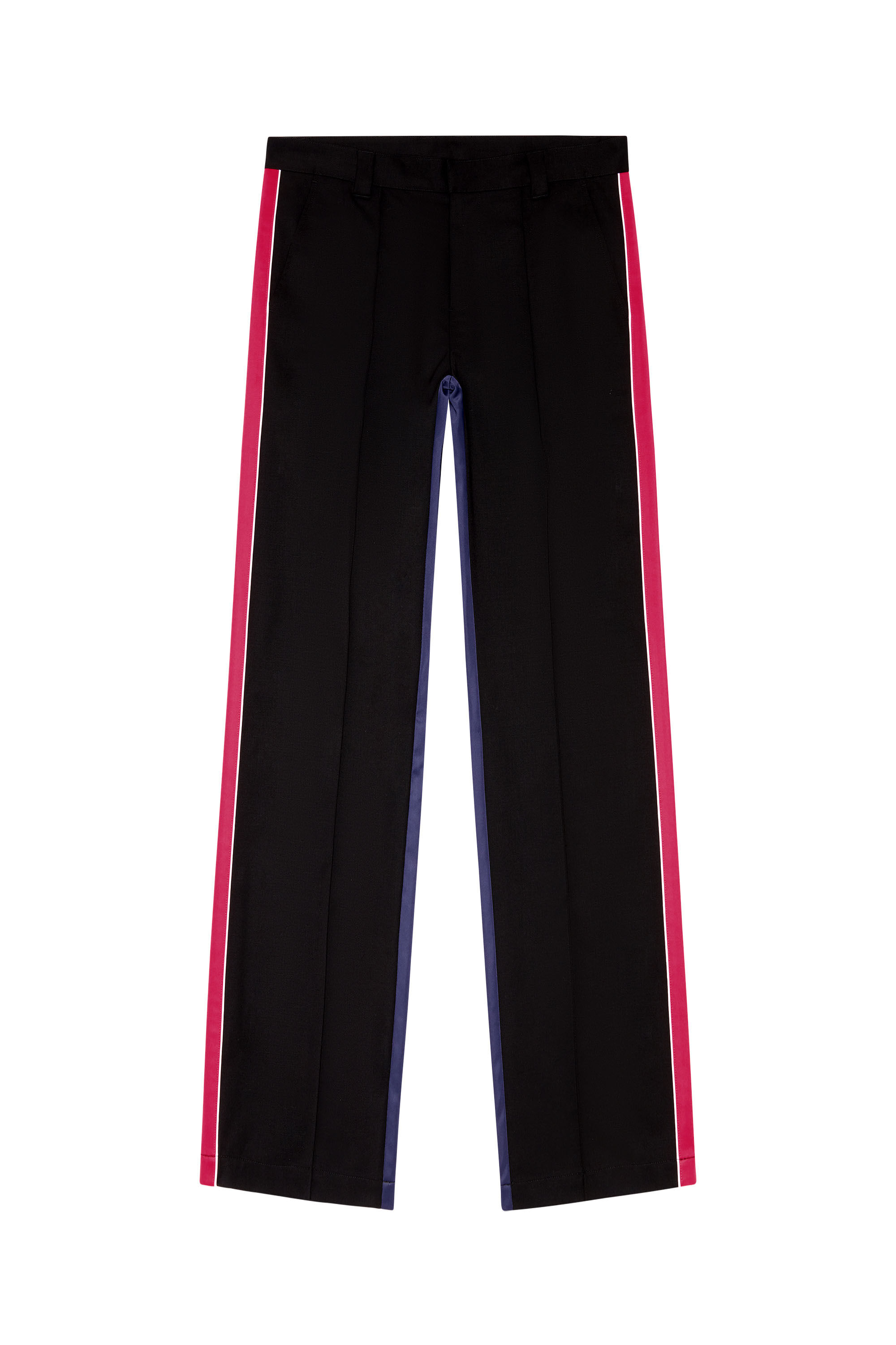 Diesel - P-DEVLIN, Man's Hybrid pants in cool wool and tech jersey in Black - 2