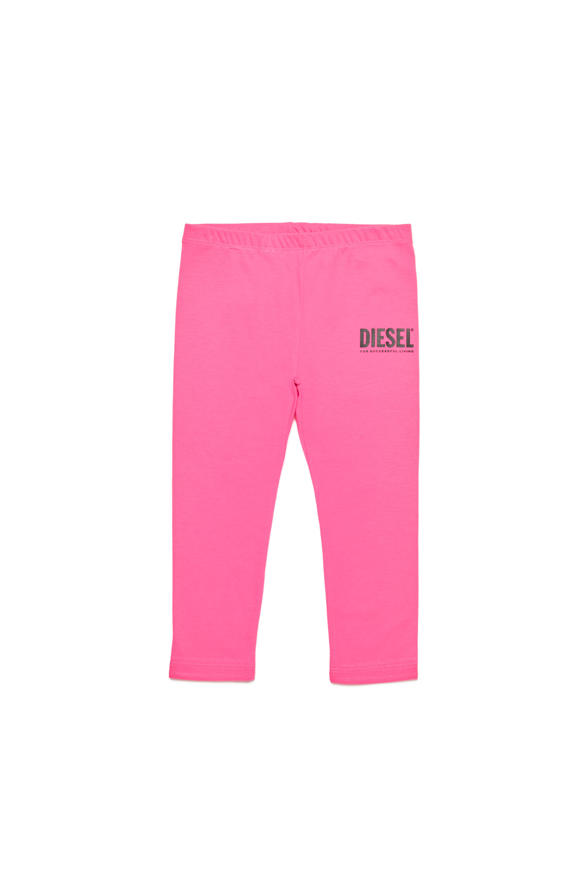 Diesel - PANB, Female's Cotton pants with logo print in Pink - 1