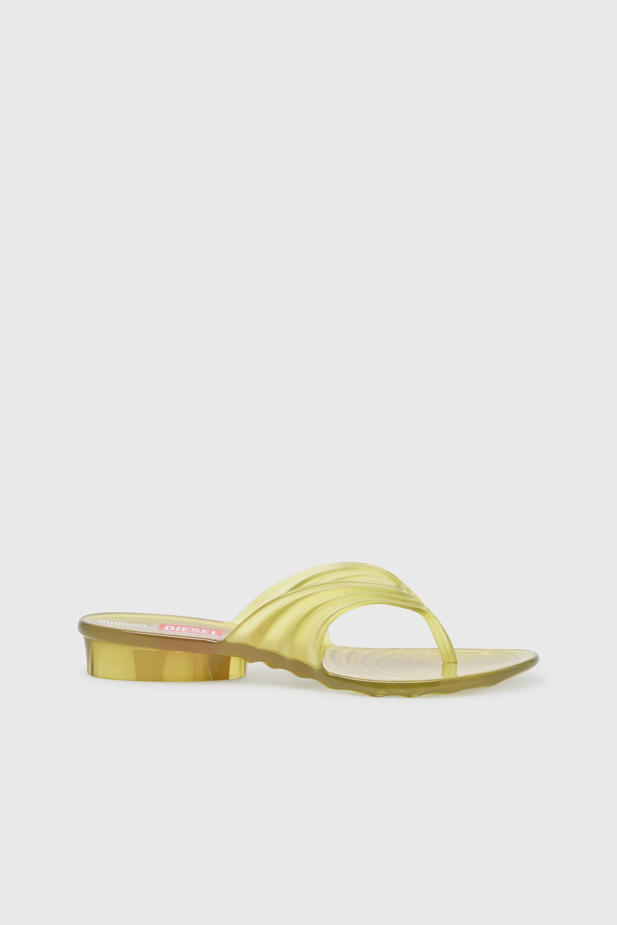 Diesel - MELISSA QUANTUM THONG, Tong sculpturale en Melflex&reg; Femme in Jaune - 1