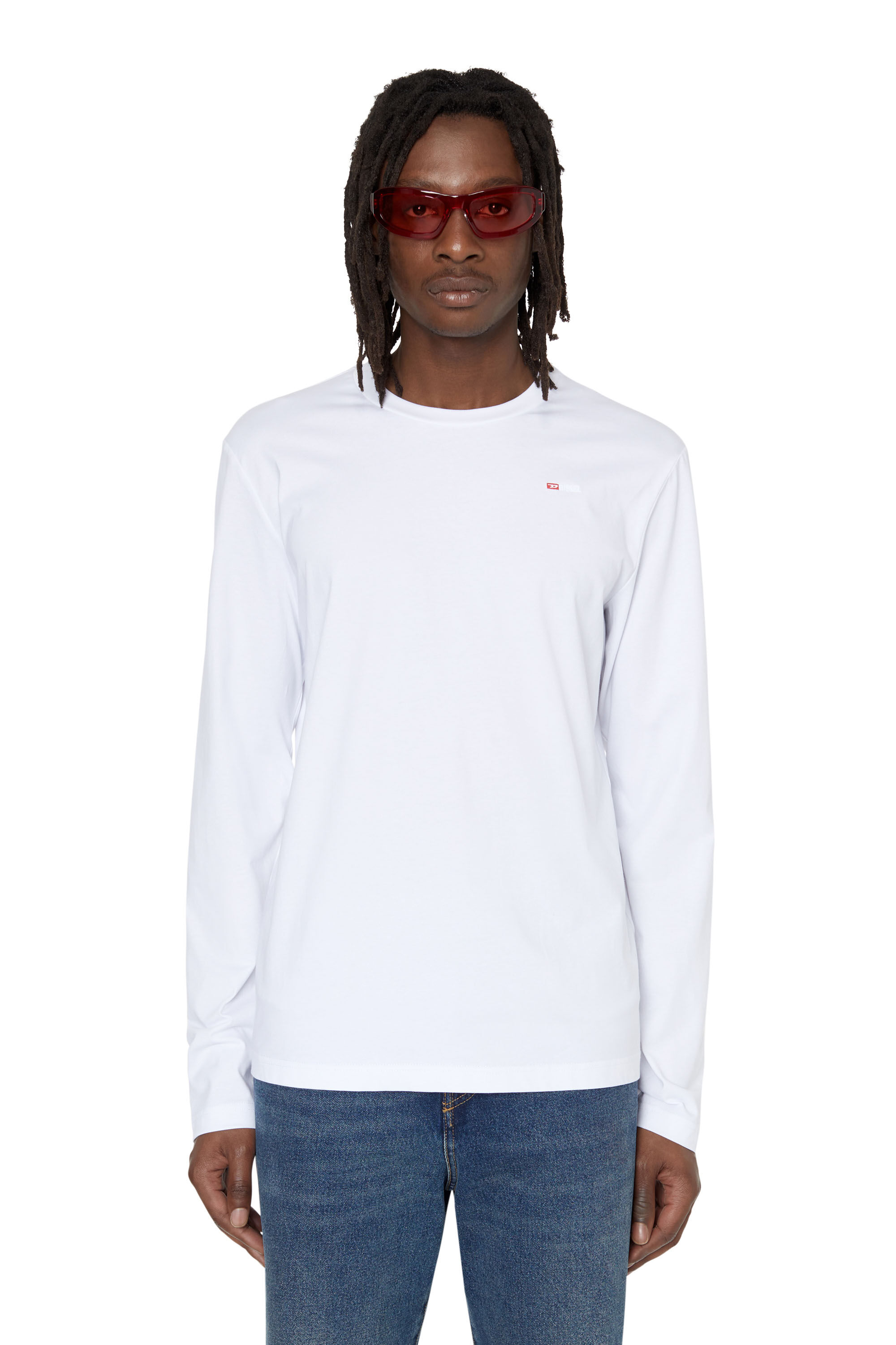 T-DIEGOR-LS-MICRODIV Man: Long-sleeve T-shirt with micro