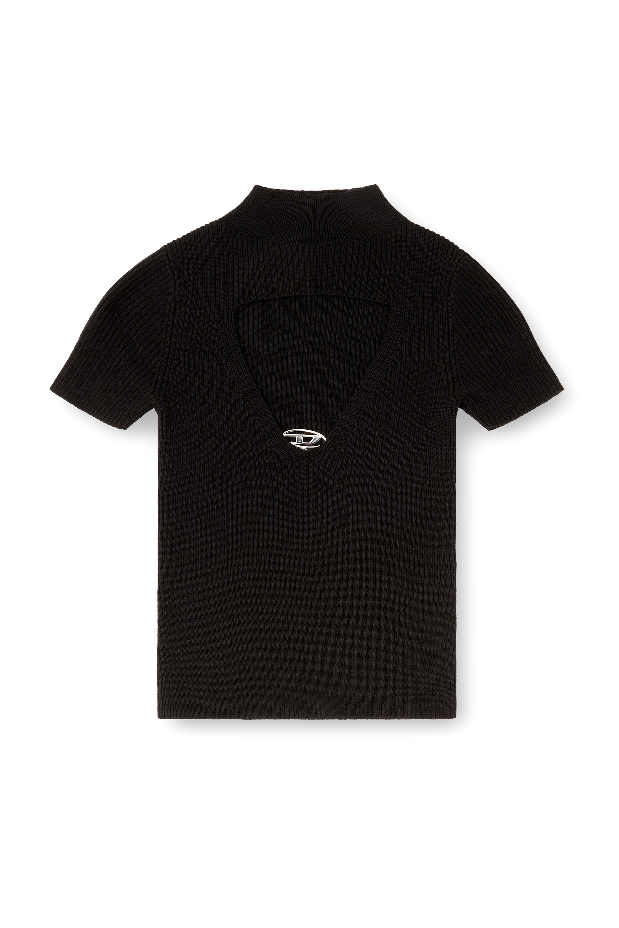 Women's Cut-out wool-knit top | Black | Diesel