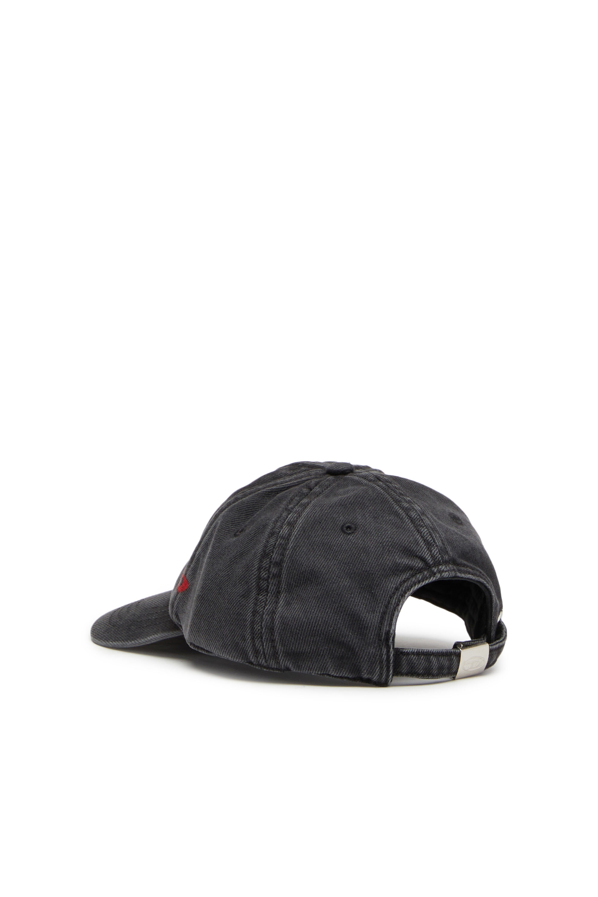 C-LIB-4 Man: Baseball cap in black cotton denim | Diesel