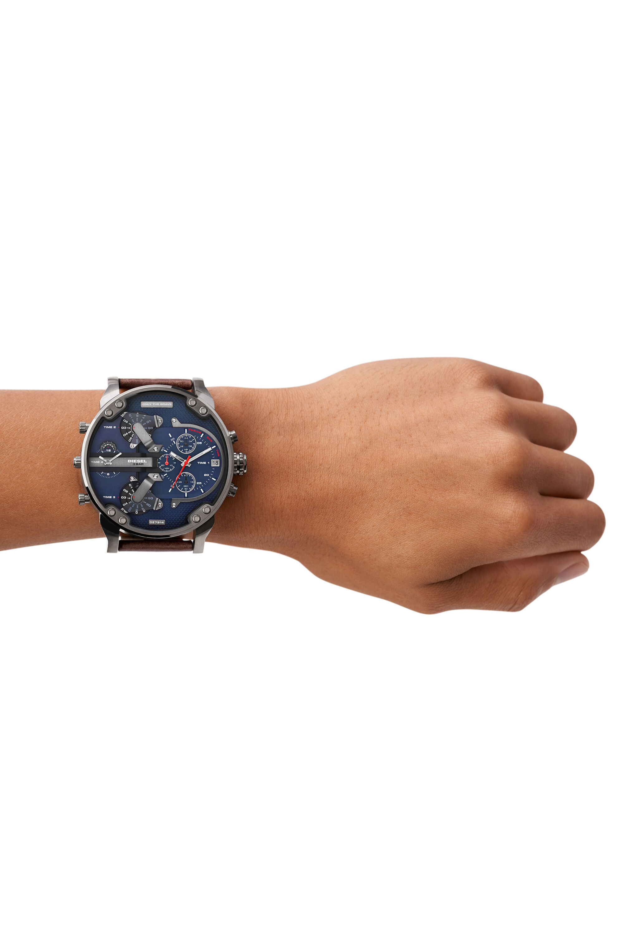 Diesel - DZ7314 MR. DADDY 2.0, Male's Mr. Daddy 2.0 watch with multi-layer watch in Brown - 3