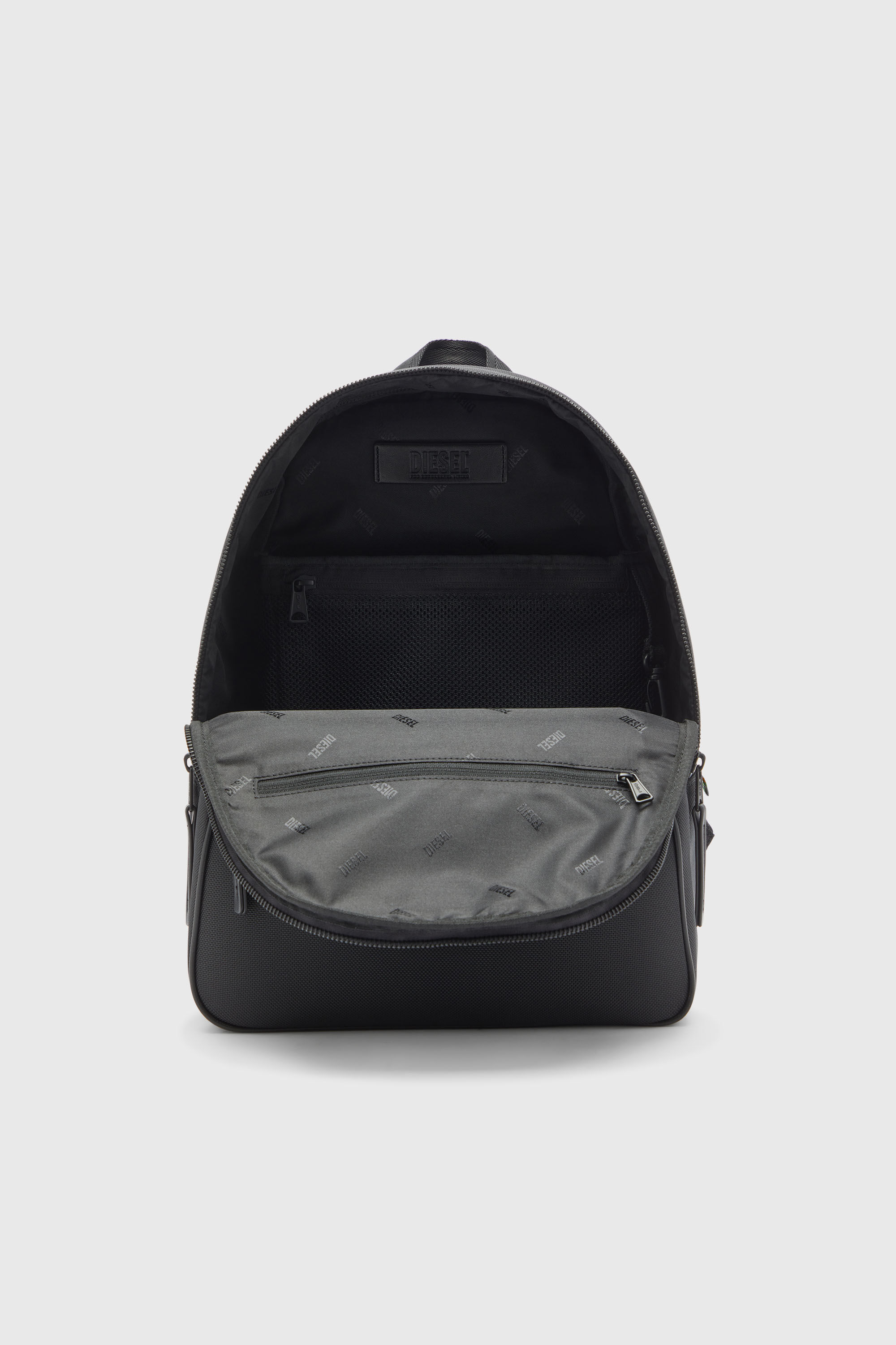 希少 ディーゼル Holi-D リュック バックパック Dロゴ A4 PVC 黒 Women's Holi-D - Backpack in nylon with Oval D logo | Black