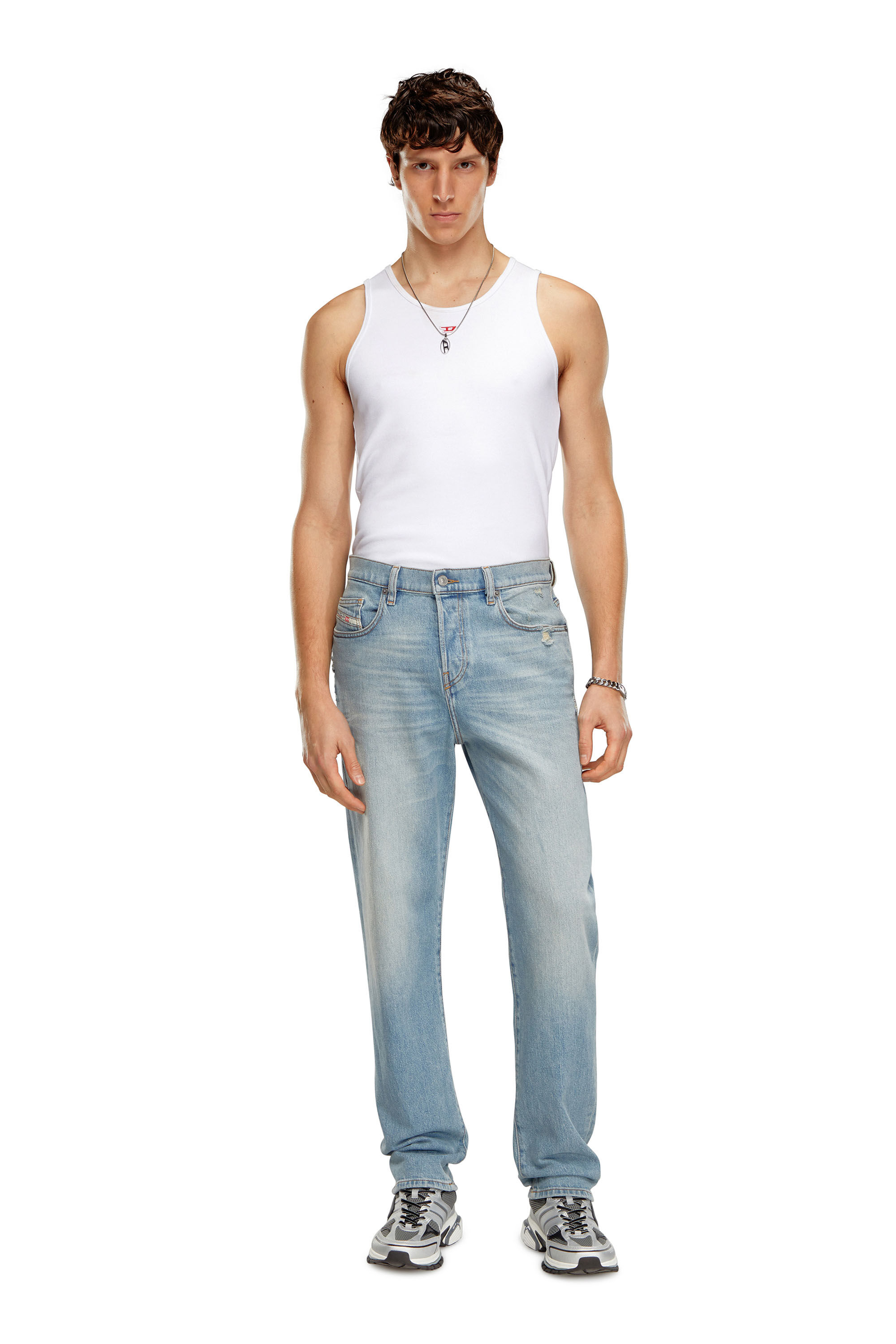 Diesel - Regular Jeans 2020 D-Viker 09H39 Homme, Bleu Clair - Image 1