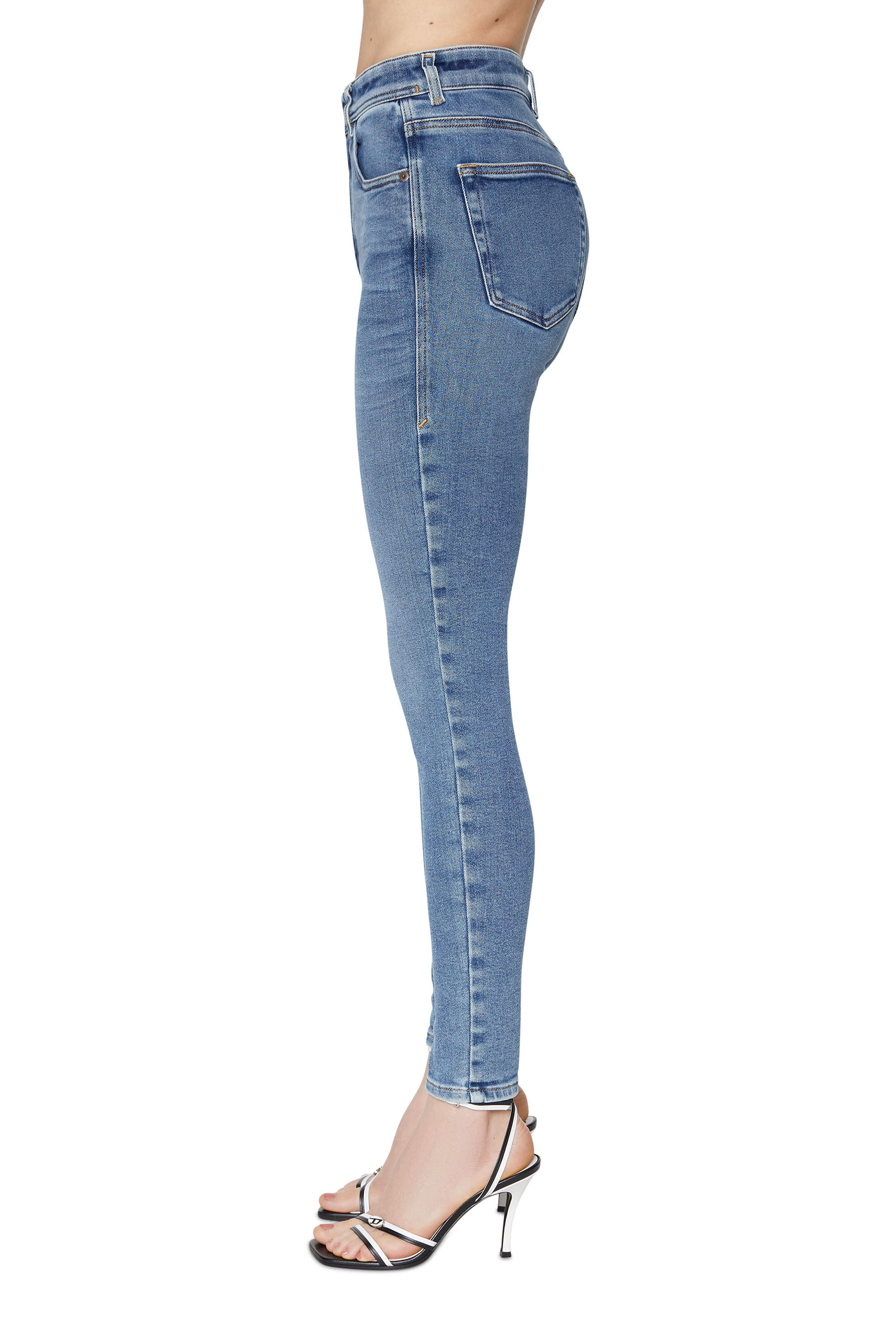 Diesel - Skinny Jeans 1984 Slandy-High 09D62 Femme, Bleu moyen - Image 5