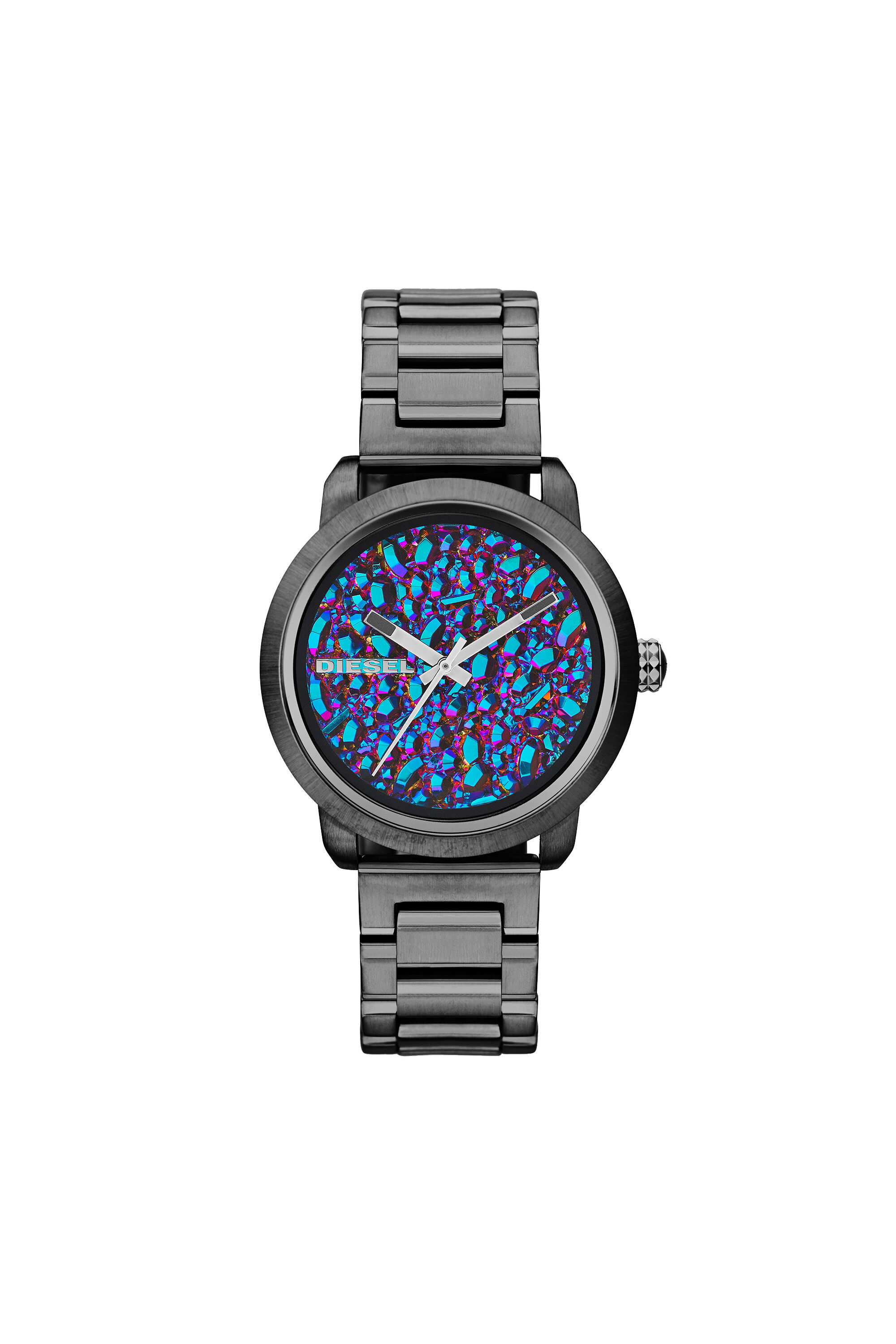Diesel - DZ5428, Woman's Watch with rainbow-tone stones dial in Metal Grey - 1