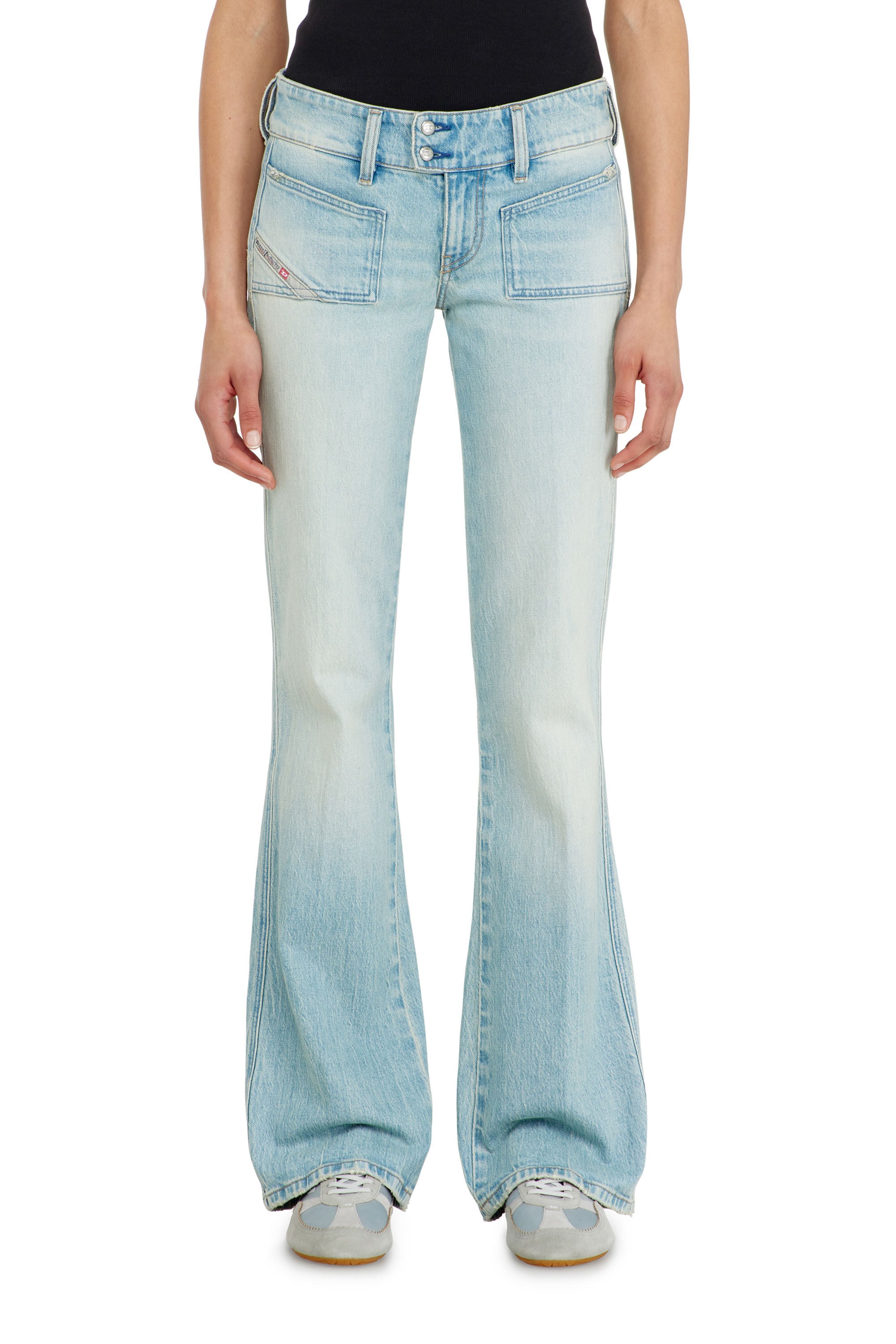 Women's Bootcut Jeans | Low Waist D-Hush | Light Blue | Diesel US