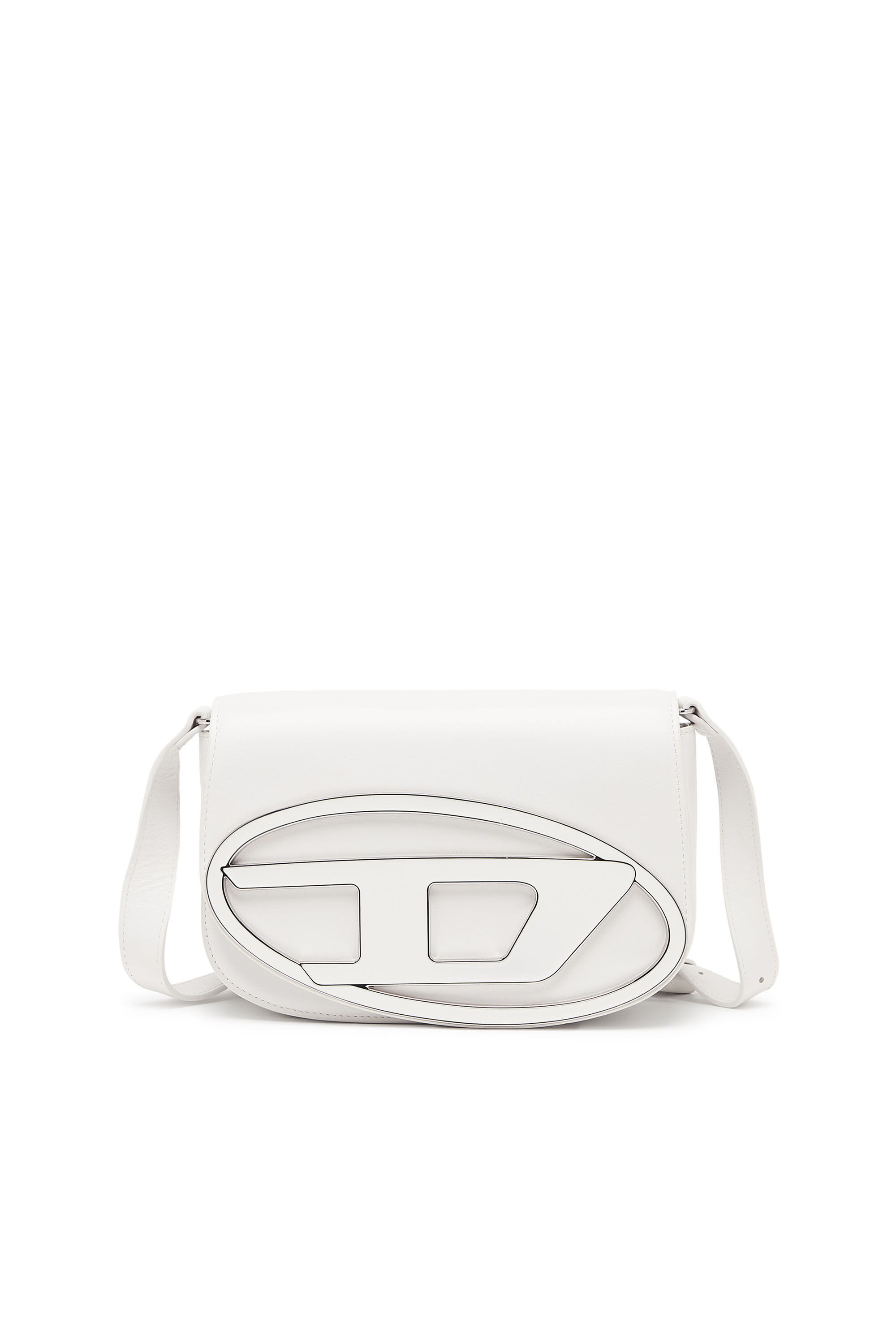 【DIESEL】1dr M Women's 1DR M-Iconic medium shoulder bag in leather | White
