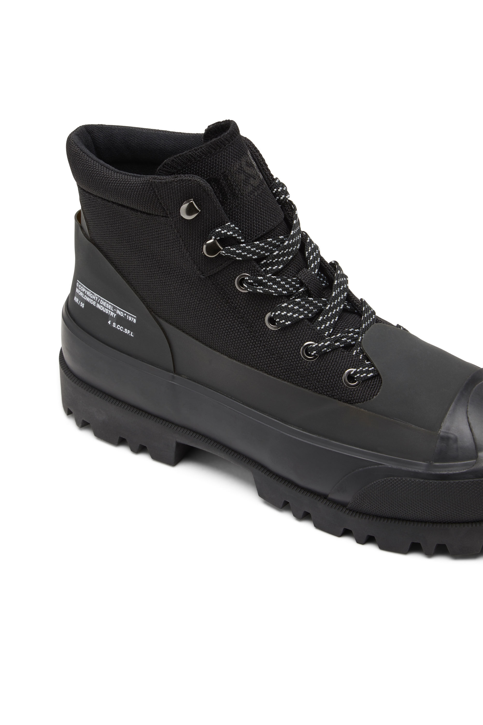 Diesel - D-HIKO BT X, Male's D-Hiko Bt X - Ankle boots in ballistic nylon in Black - 6