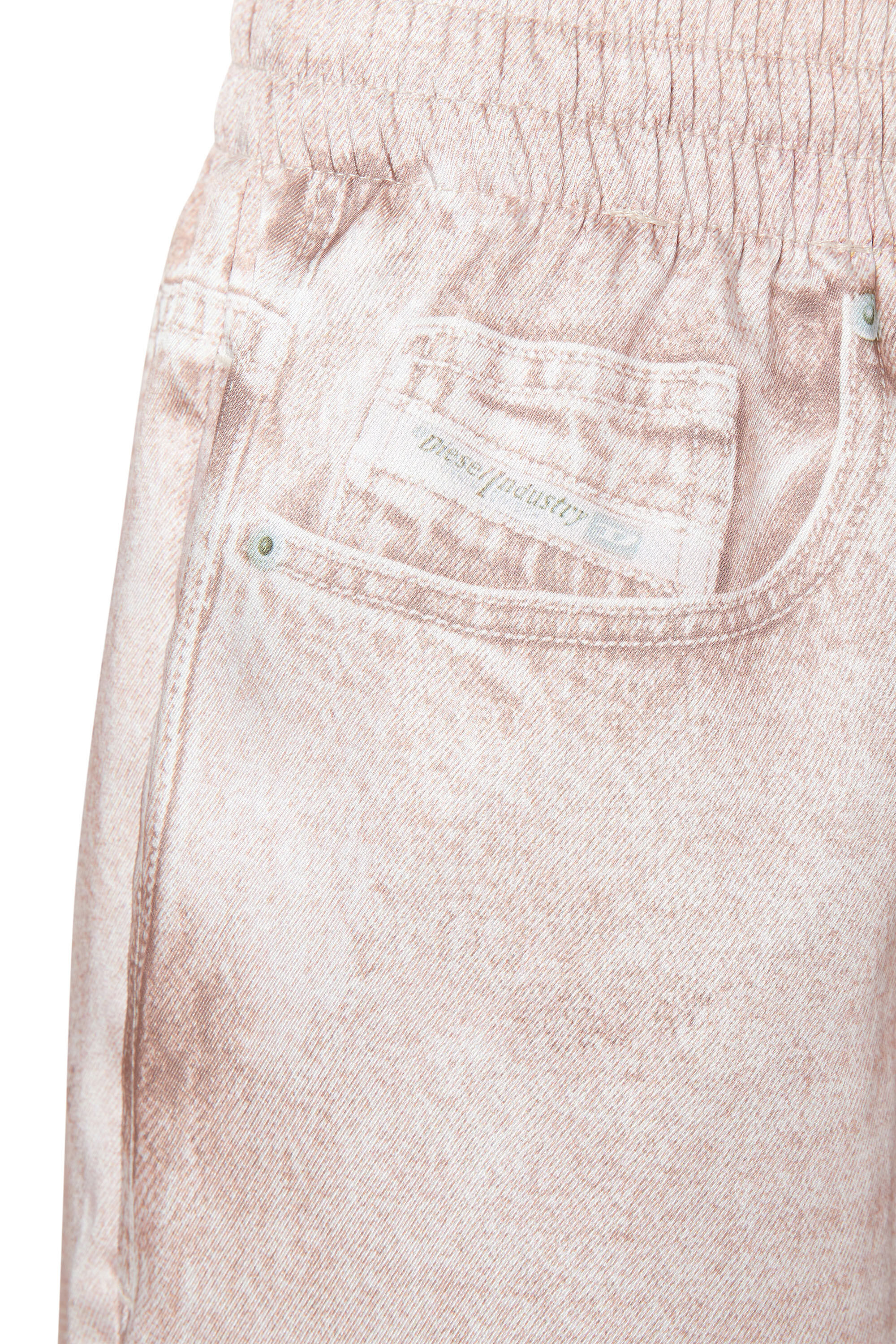 P-FERNY-DEN Woman: Pants with trompe l'oeil print | Diesel