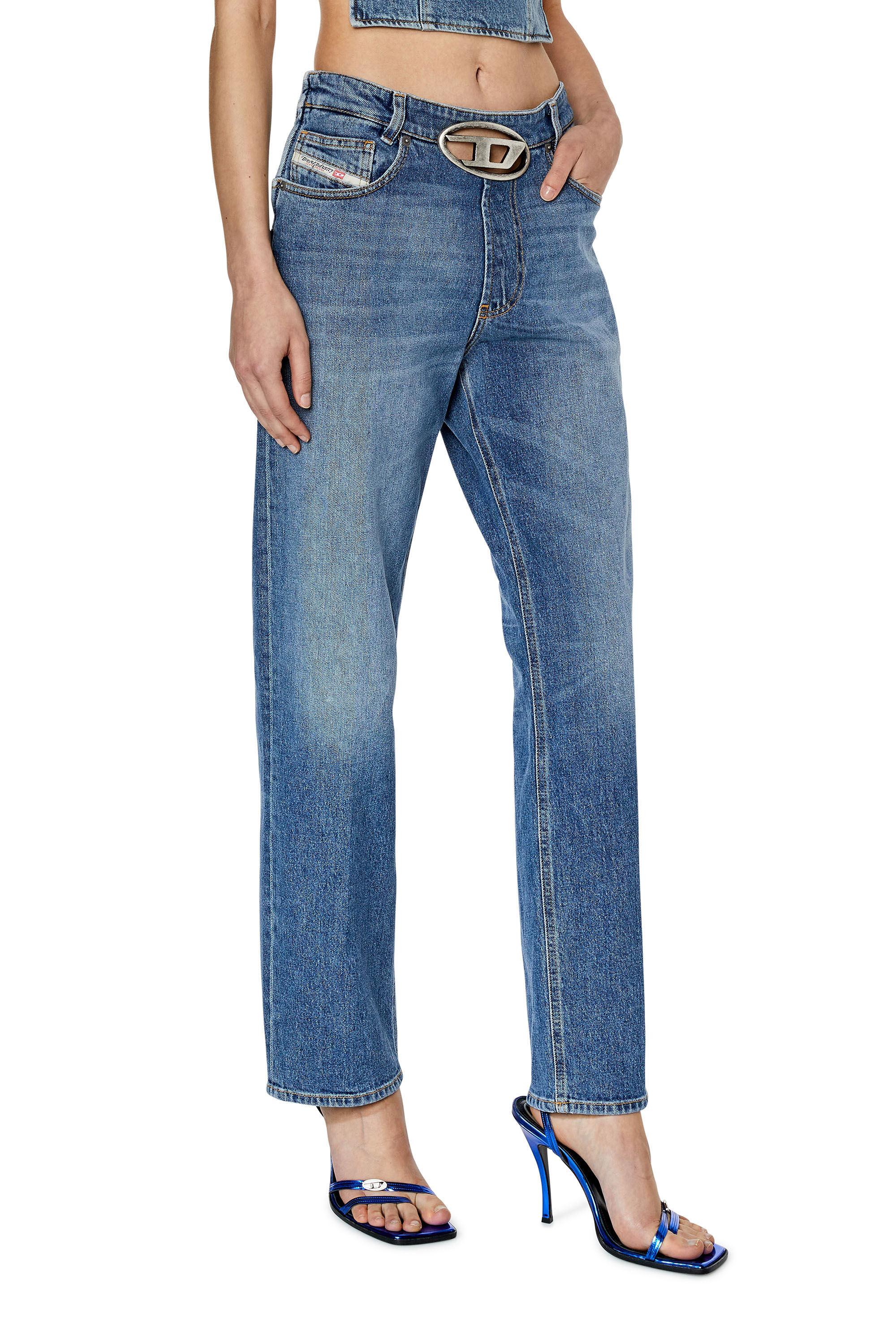 Diesel - Female's Regular Jeans 1988 D-Ark 0LICI, Medium Blue - 3