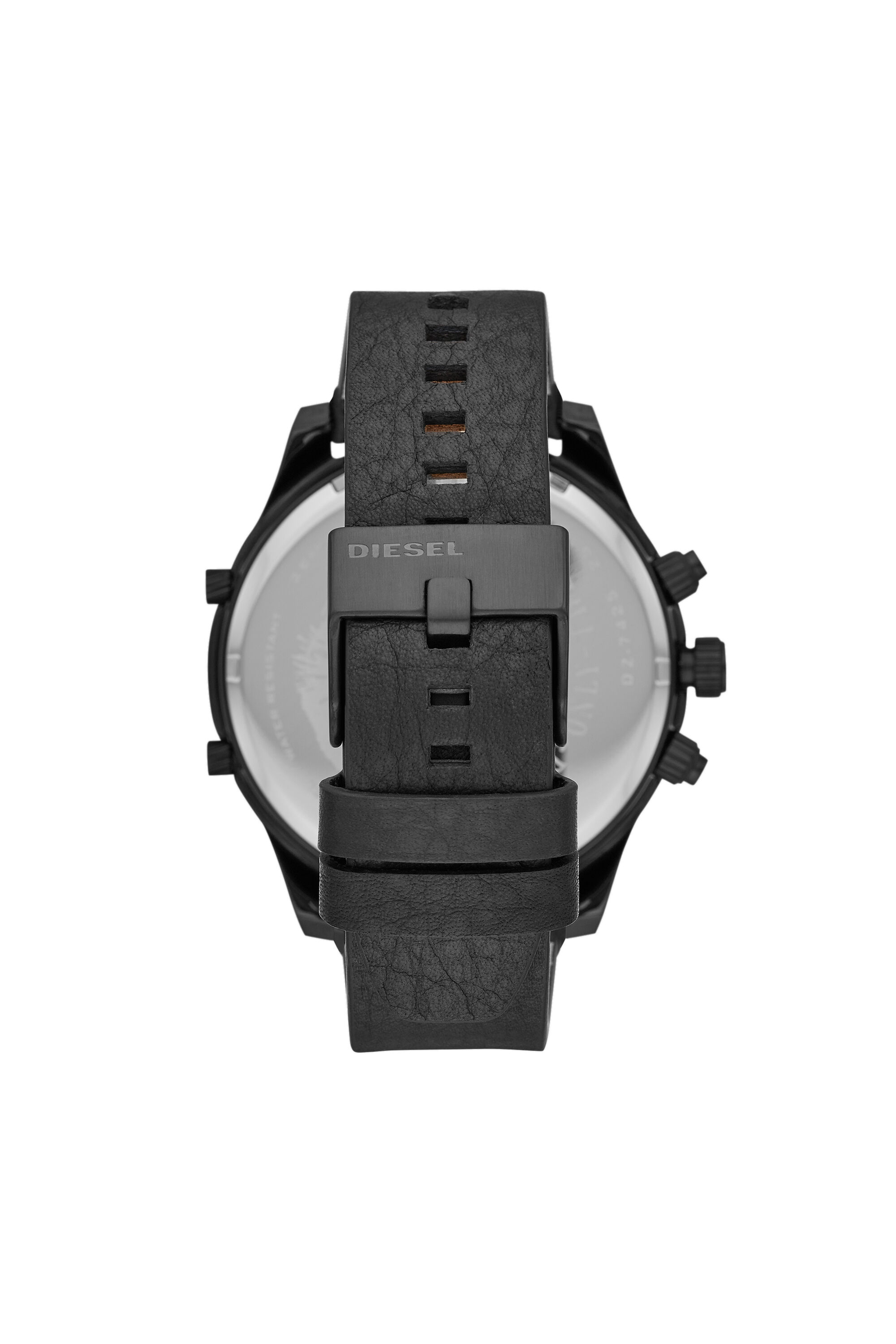Diesel - DZ7425, Male's Boltdown three-hand black leather watch in Black - 2