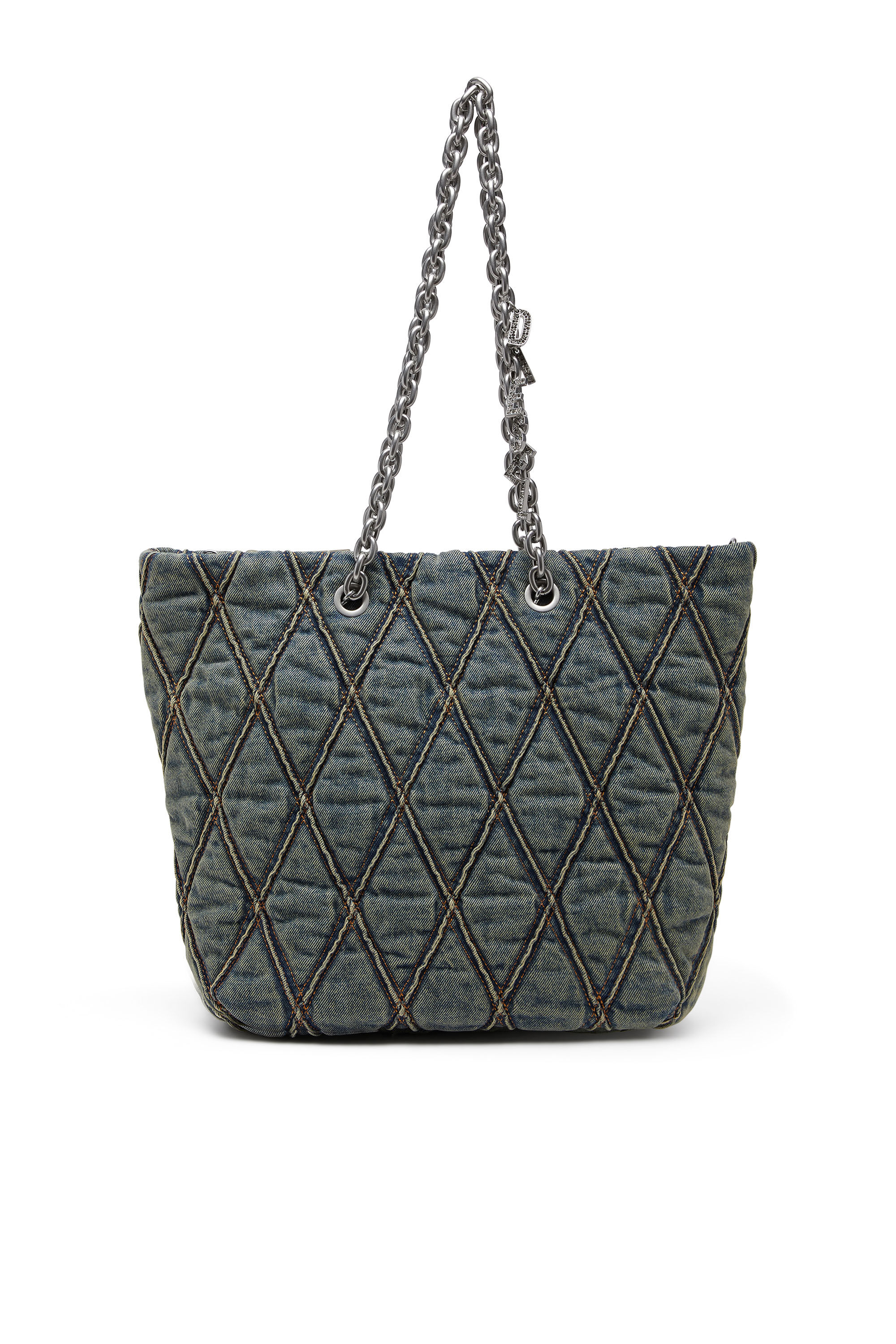 DIESEL　ディーゼル　CHARM-D　クラッチバッグ　デニムキルティング　黒 Women's Charm-D-Tote bag in quilted denim | Blue | Diesel {{Country}}