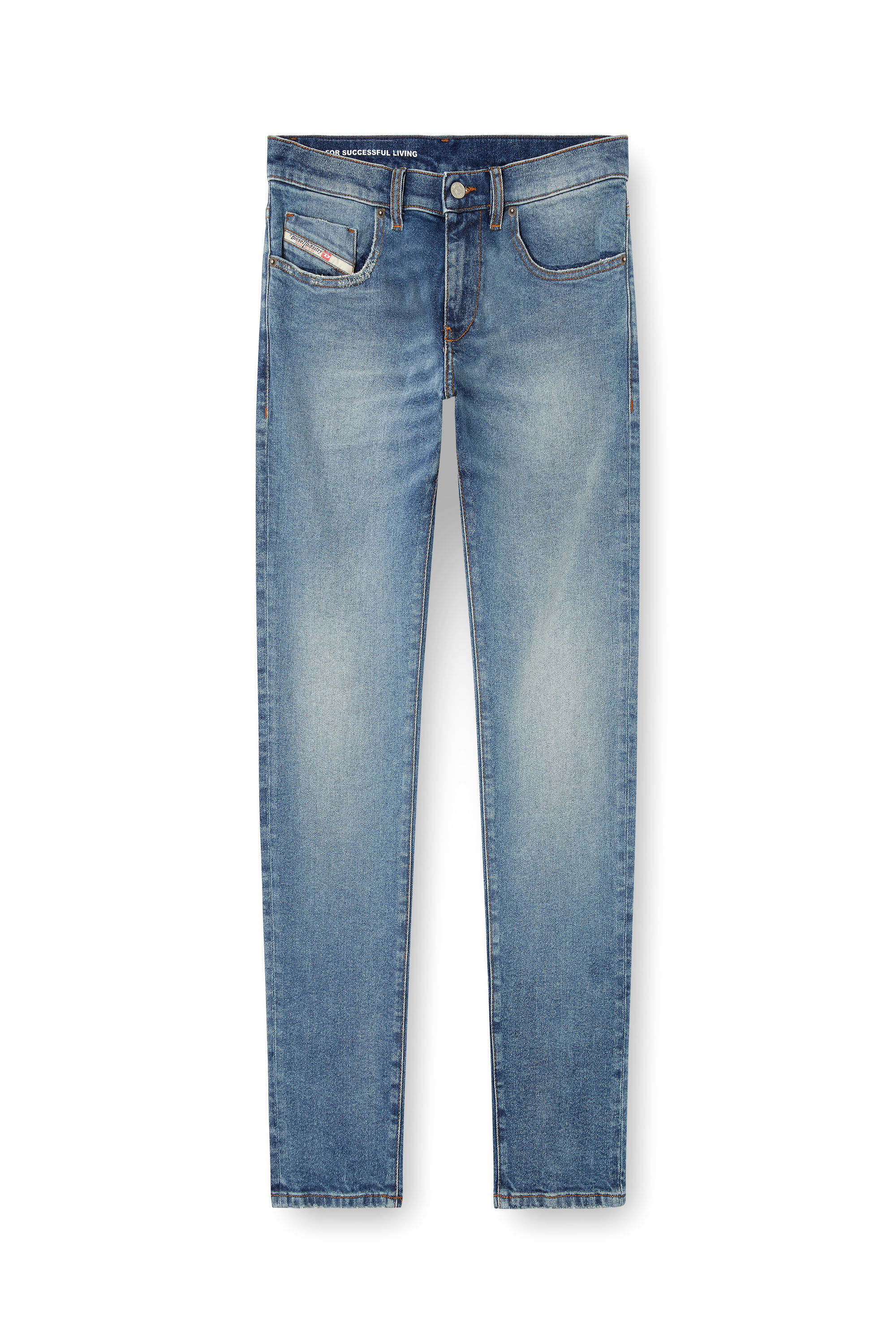 Diesel - Slim Jeans 2019 D-Strukt 0DBEF Hombre, Azul medio - 2