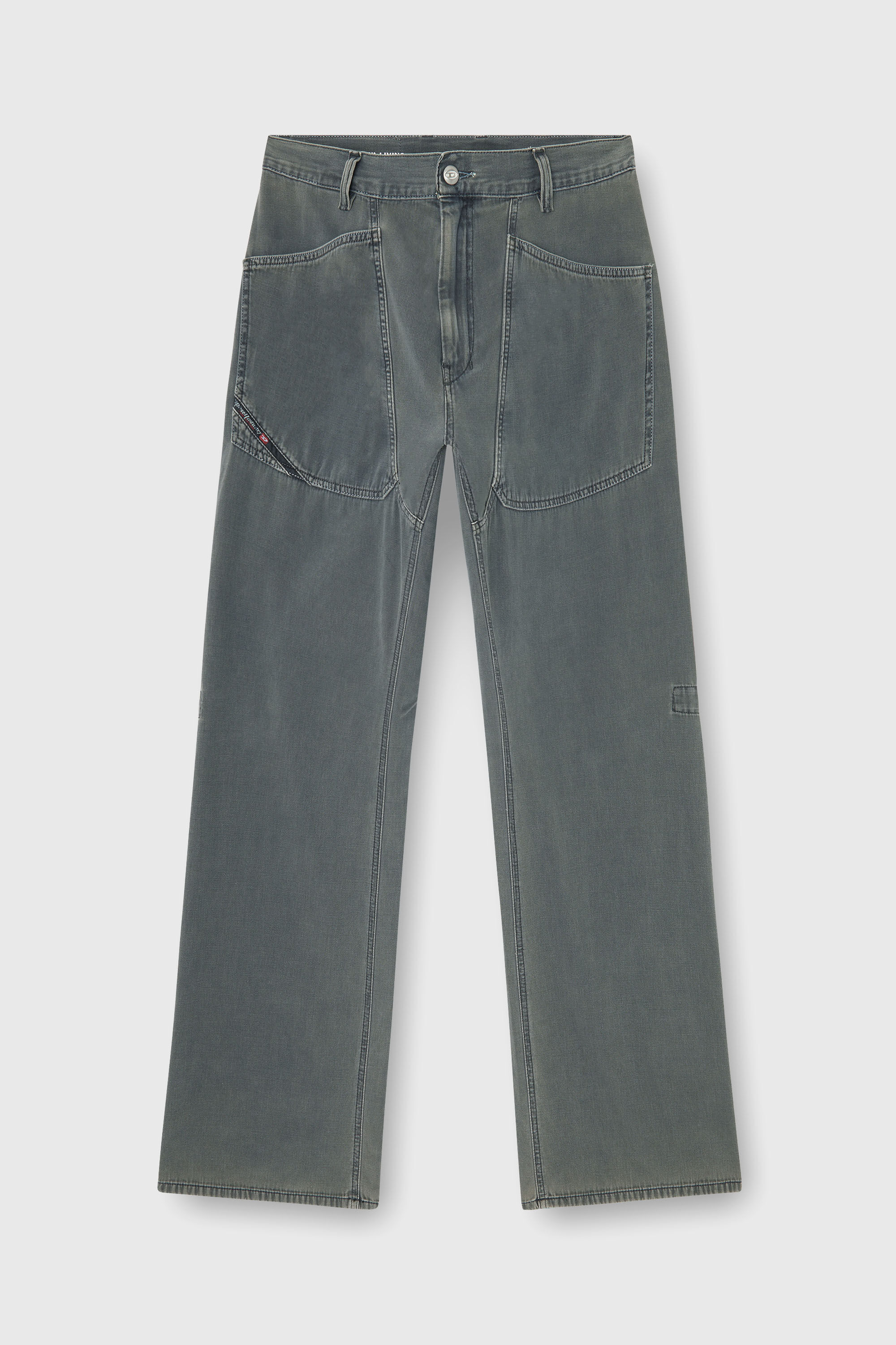 Men's Relaxed Jeans | Regular Waist D-ZetaGrey | Diesel US